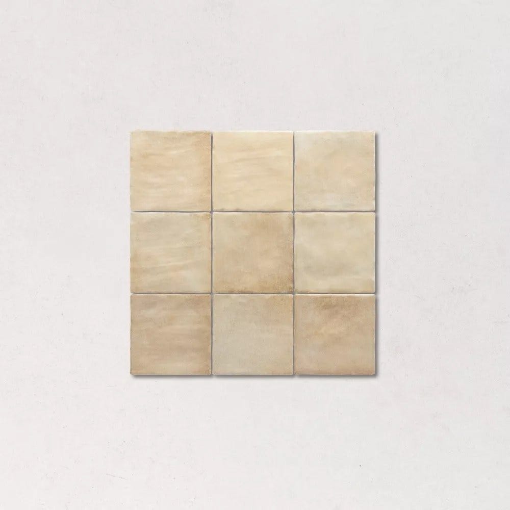 6m² Carrelage Mural Effet Zellige Beige Sable Mat SABBIA 10x10 cm Arena (0 ...