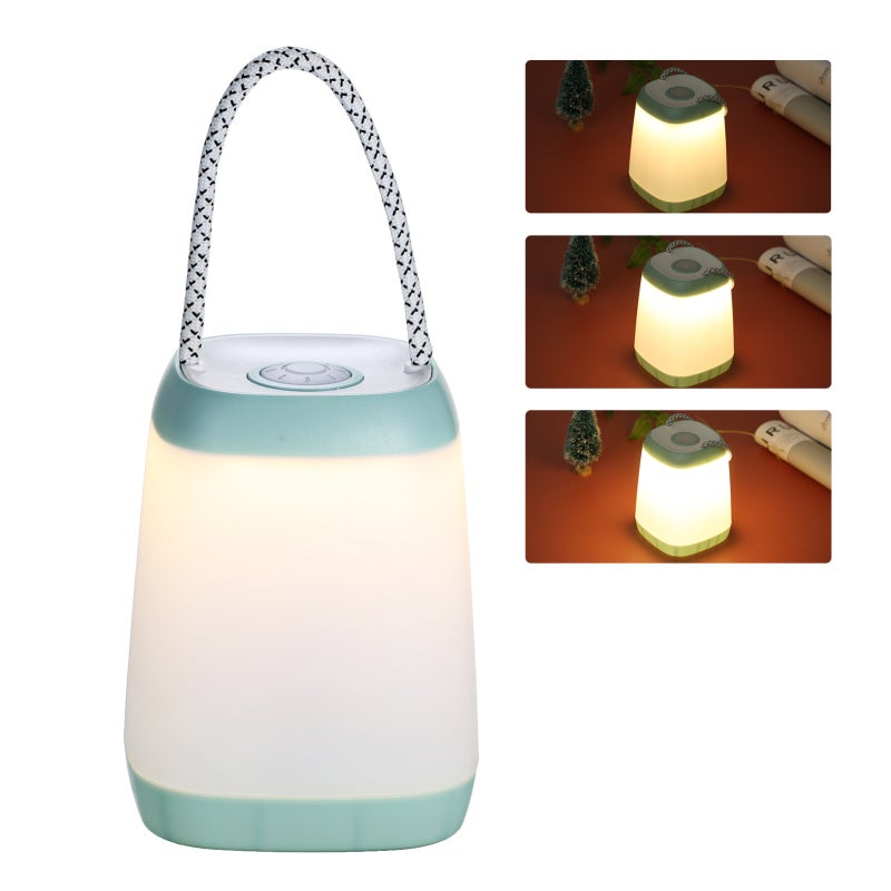 Przenośna Lampka Nocna, Lampka Nocna z Paskiem do Przenoszenia, Regulowana Jasność 30/60/100, Bateria, Do Sypialni/Salonu
