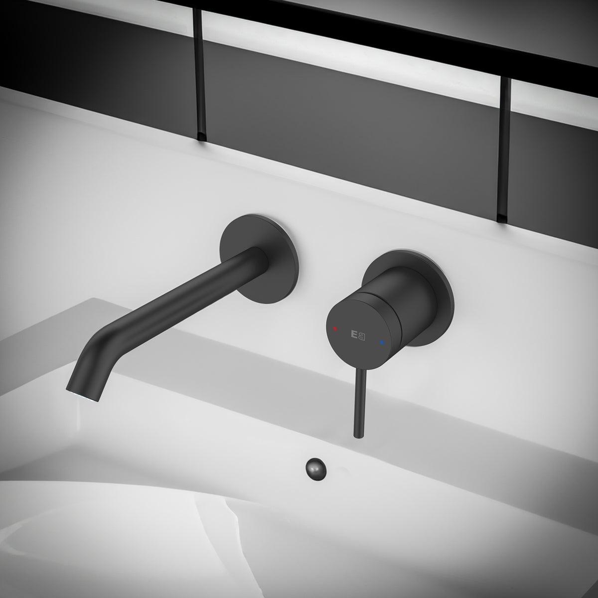 Lollipop mitigeur encastré lavabo noir - 2
