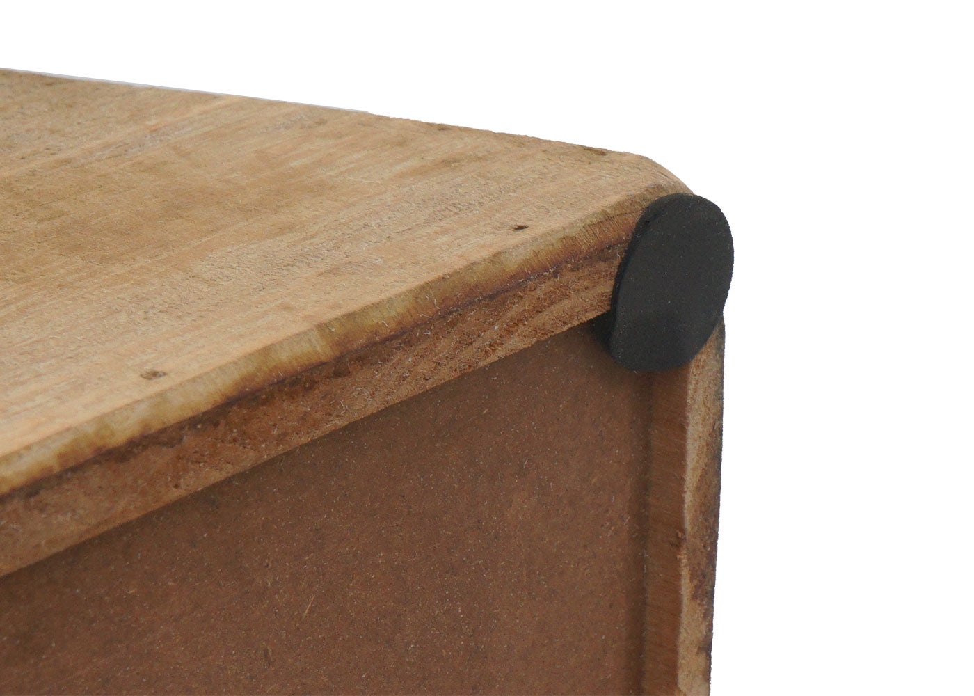 Stołek HWC-L76, stołek drewniany, przemysłowe lite drewno z certyfikatem MVG, naturalny o wyglądzie metalu - 5