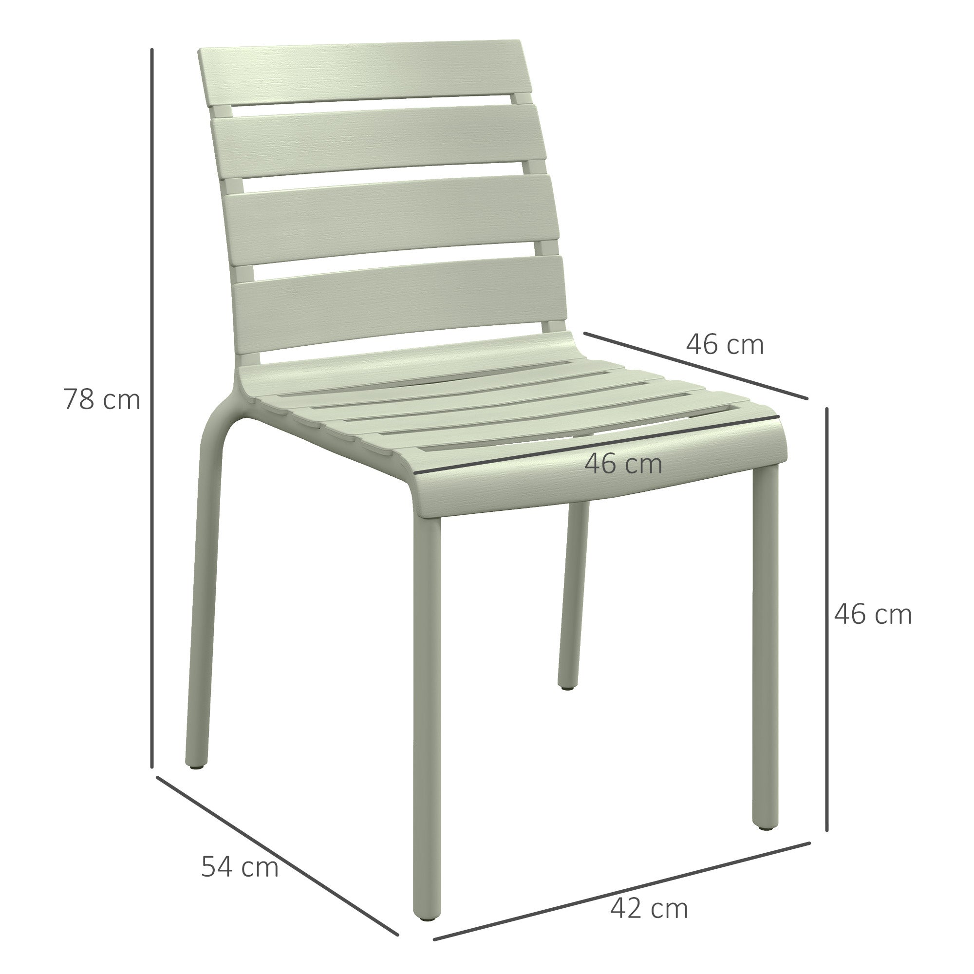 Ensemble de chaises de jardin PP Outsunny - 3