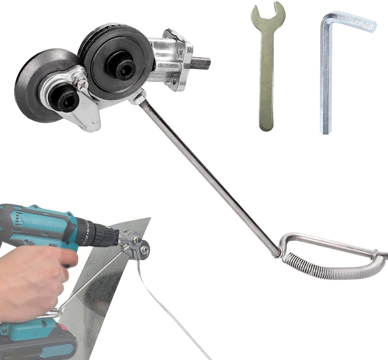 Przecinarka do płyt do wiertarki elektrycznej do metalu, nasadka do wiertarki do metalu z adapterem, nasadka do wiertarki do metalu DIY