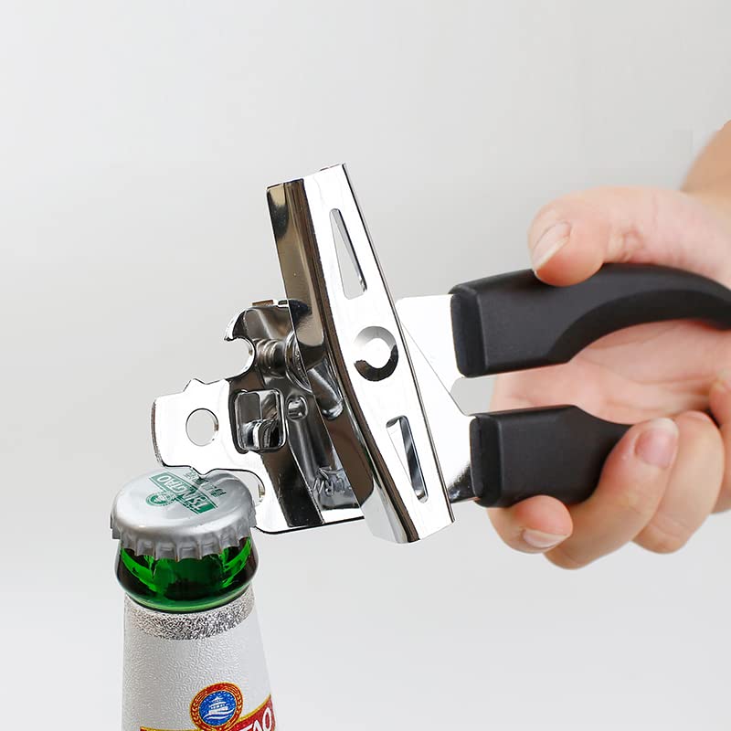 KitchenCraft Apriscatole multifunzione con tappo per bottiglia incorporato, 18 cm (7,1