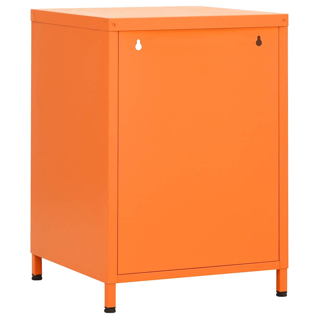 Table de chevet orange acier réglable pieds, 13,8 x x 20,1 cm | Leroy ...