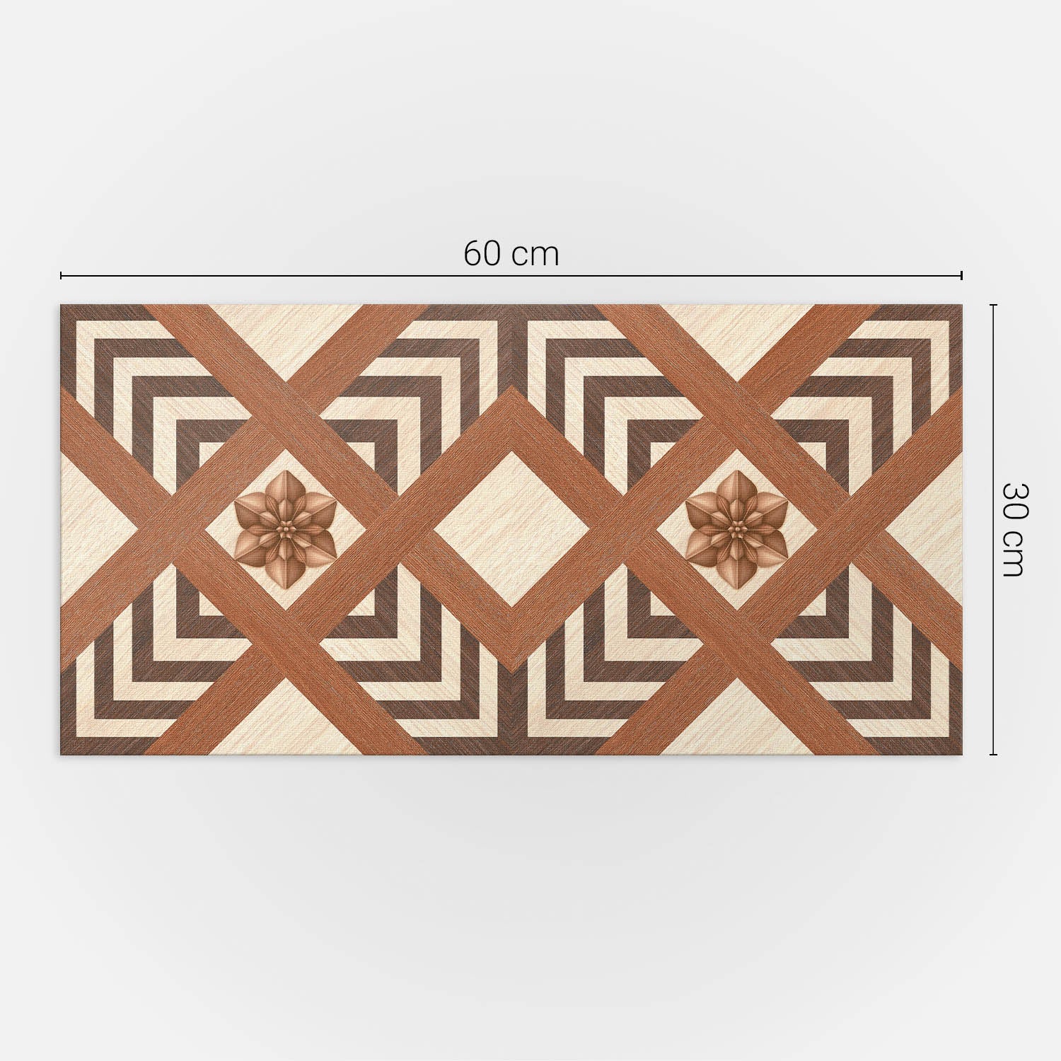 Panneaux muraux décoratifs, panneaux en PVC | 6x60x30 cm |Modèle avec des motifs géométriques - 5