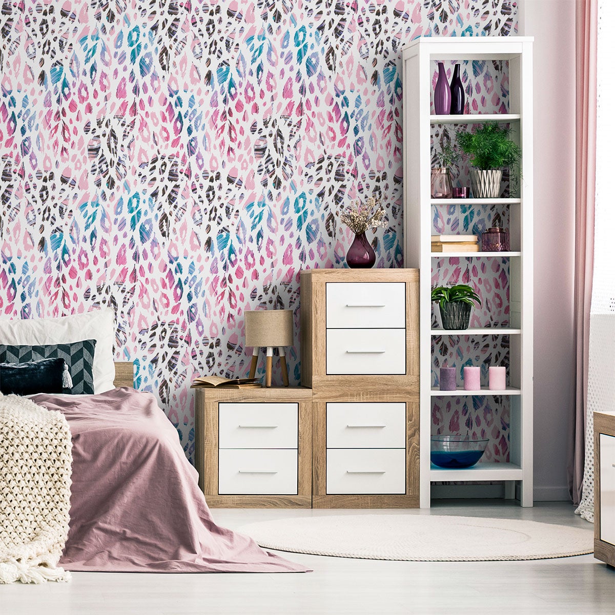 Vinilo tapiz tropical vergara - adhesivo de pared - revestimiento sticker mural decorativo - 50x50cm