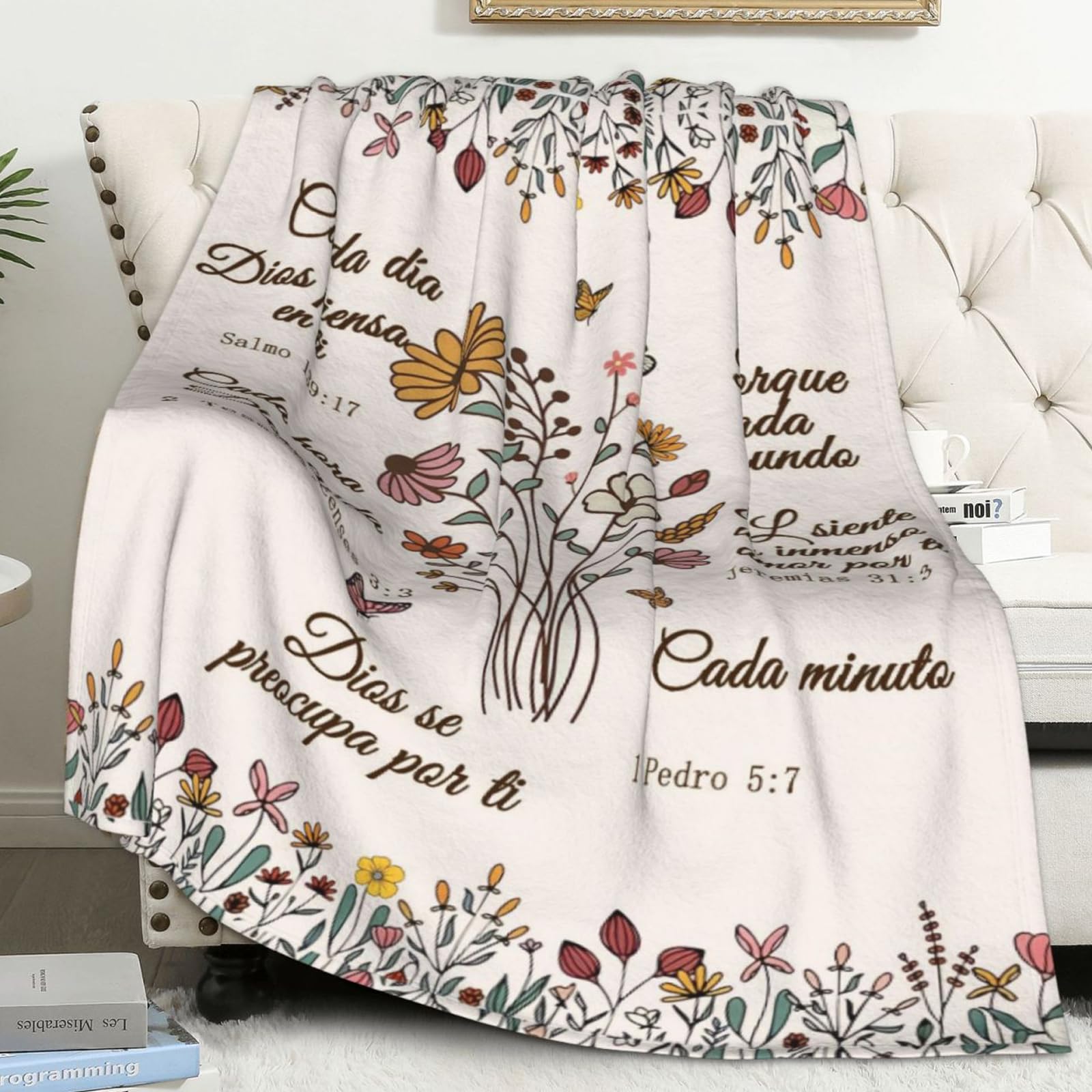 BUUGVIIL Coperta con versi biblici, regali biblici per donne