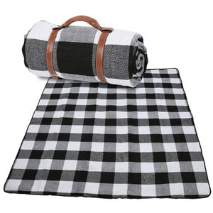 Coperta Da Picnic XXL Relaxdays - 200x300 Cm, Impermeabile, Isolante, Con Manico, Strisce Colorate - Foto 4