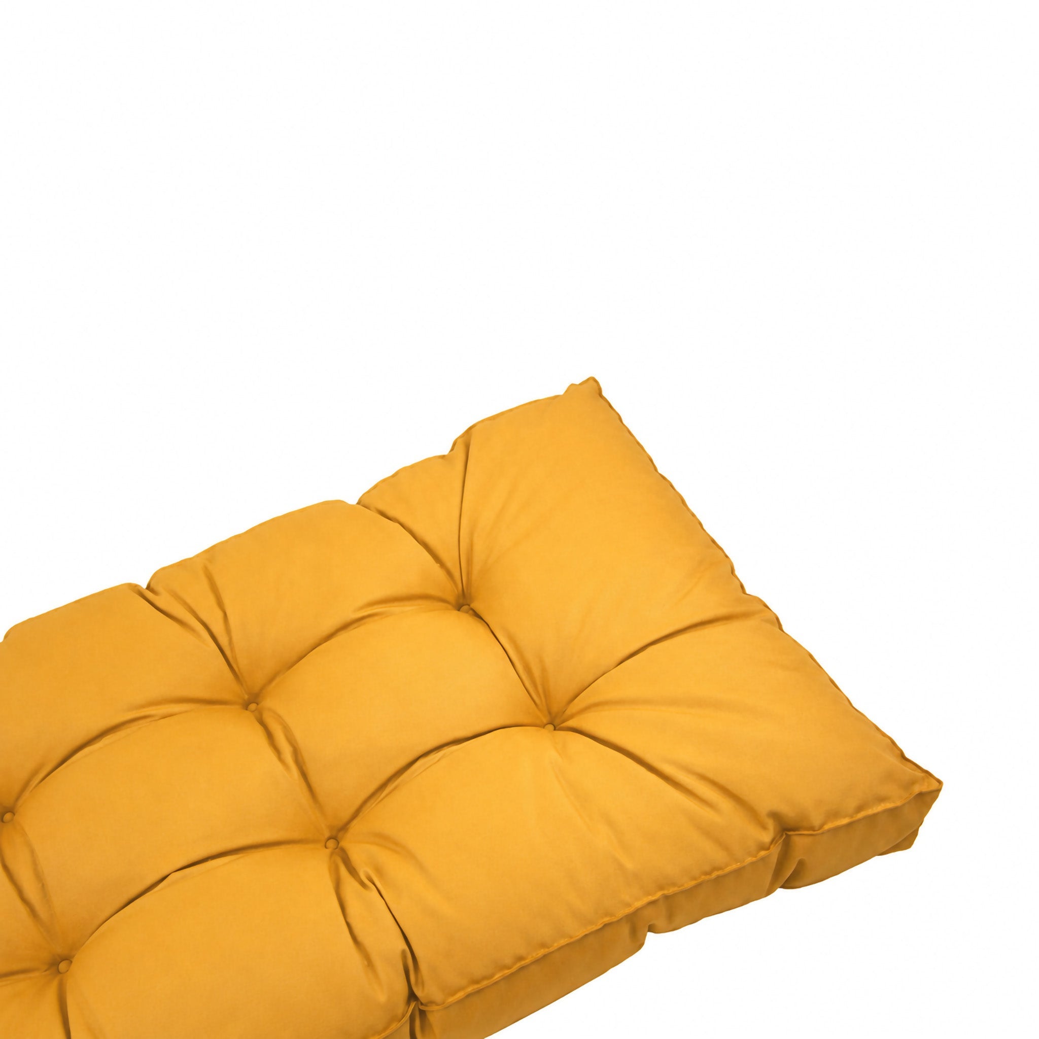 Coussins pour salon de jardin capitonné 100x50cm jaune - 8