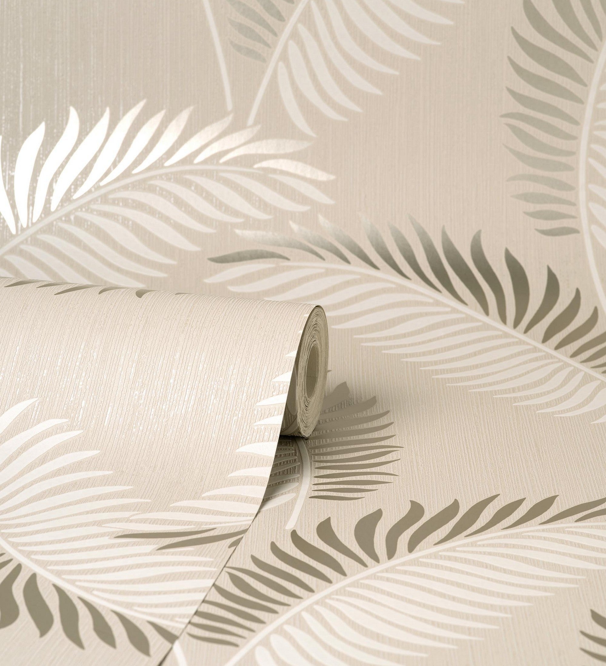 Carta da parati lavabile in vinile tropicale di foglie in rilievo dettagli metallizzati - Alan Palmer 681287 di GAULAN - Rotolo di 10 m x 0,53 m - 3