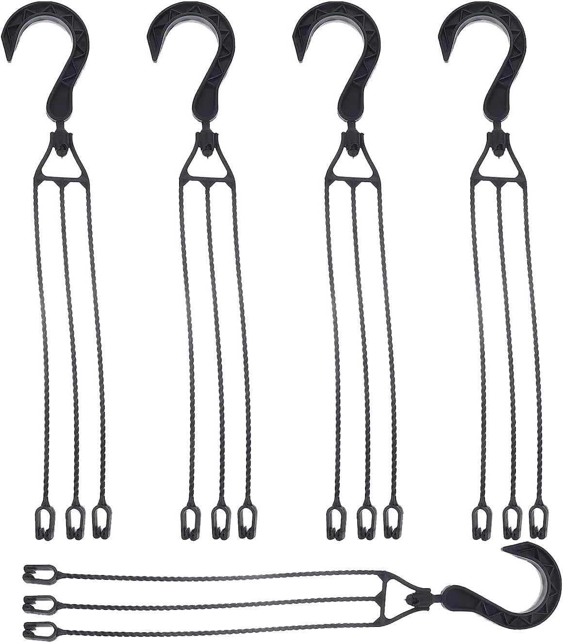 Lot de 5 chaînes de Suspension en Plastique pour Pots de Fleurs