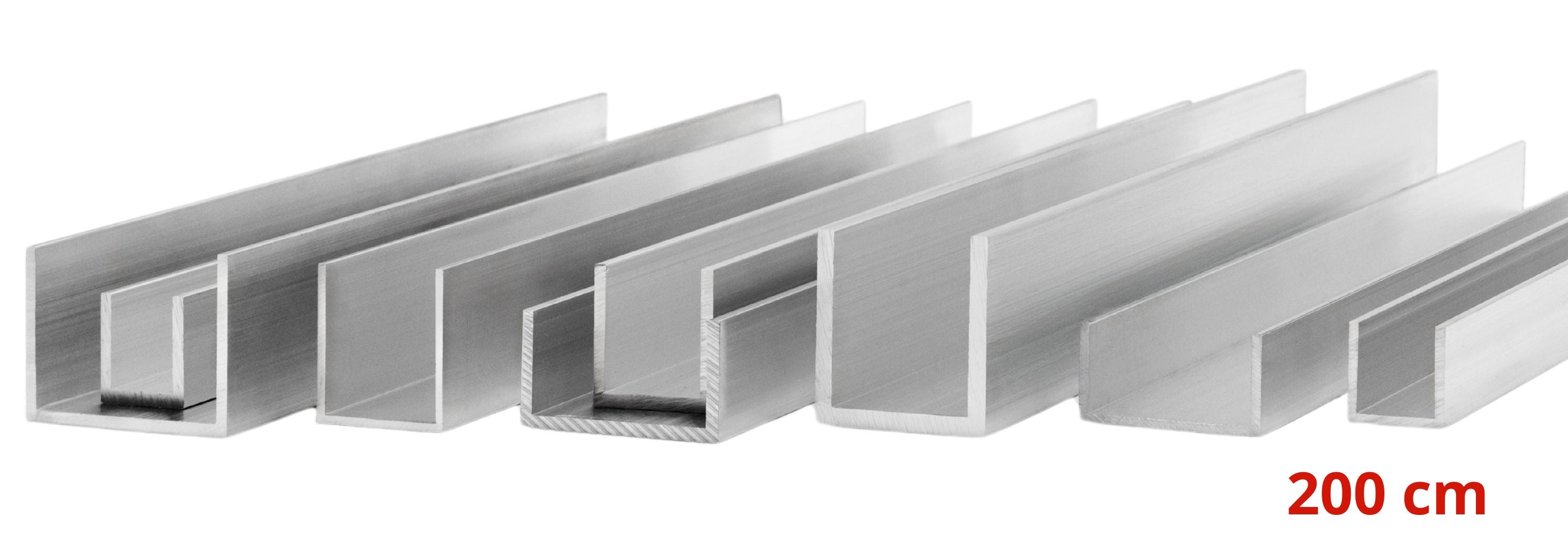 CEOWNIK ALUMINIOWY GAL-INDUSTRIAL 8x8x8x1 mm 200 cm ALUMINIUM PA38 + CIĘCIE NA WYMIAR - 6