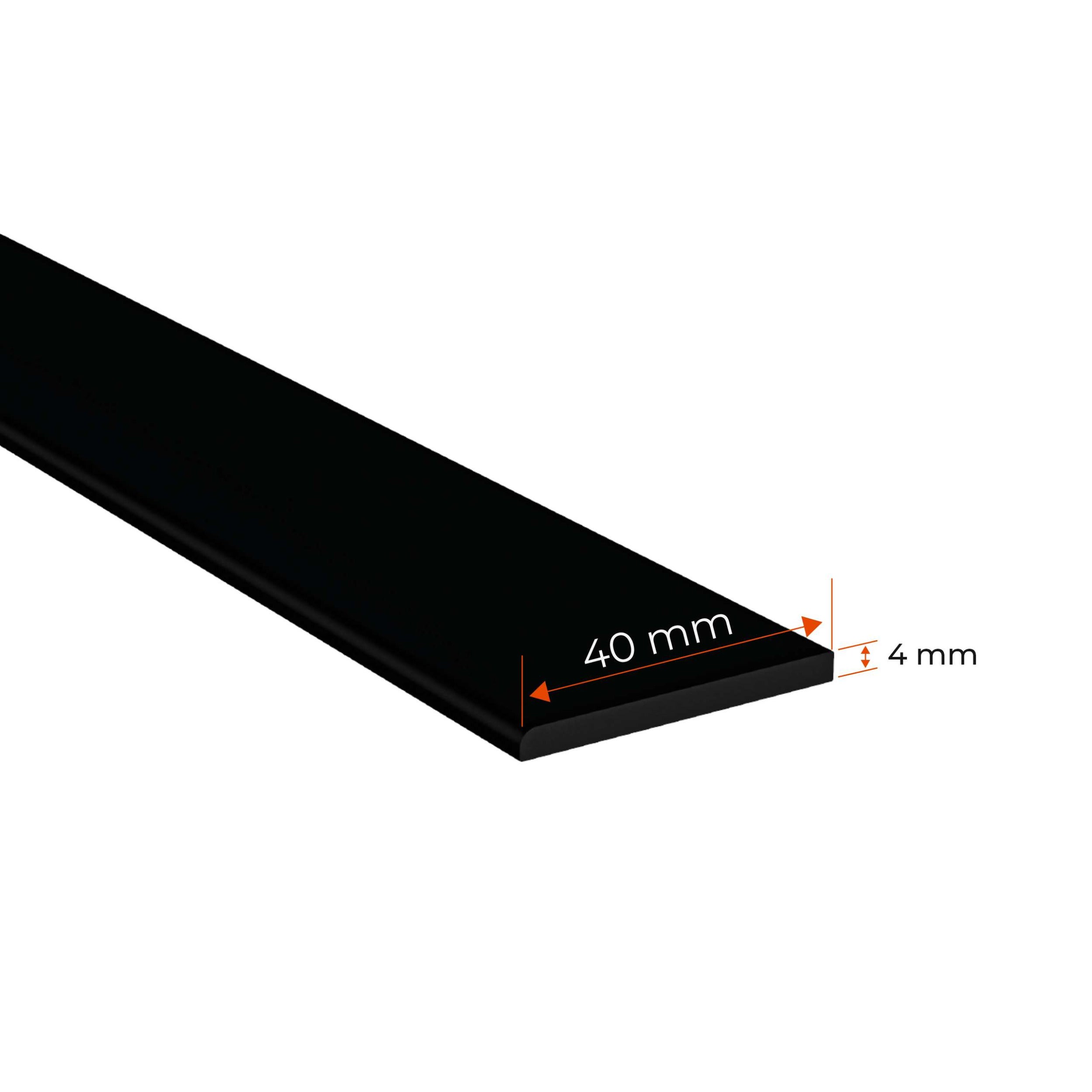 Profilé plat PVC LP 40 mm pour finition d'escaliers fermés - 150 cm, beige - 6