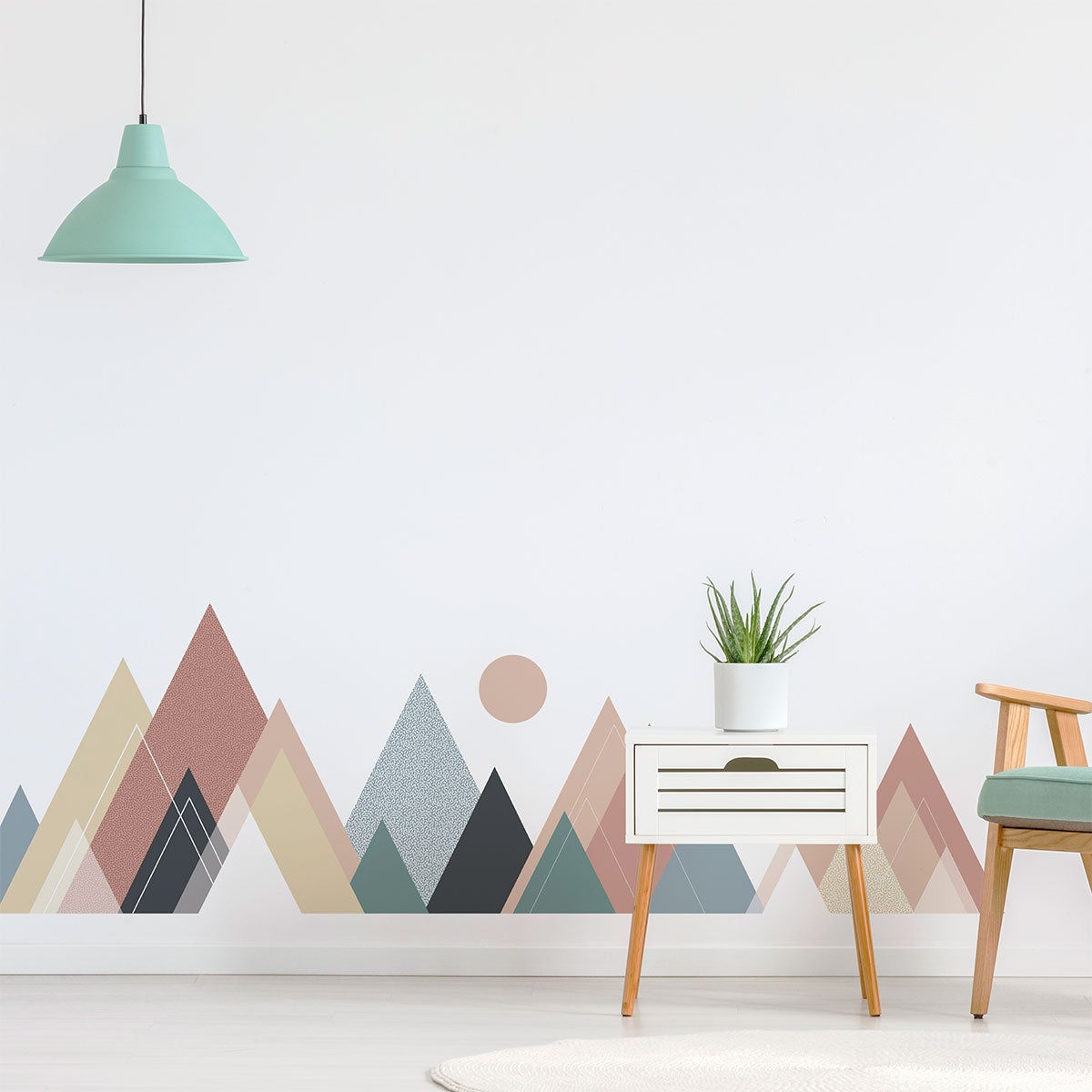 Adesivo montagna scandinavo columbana - Sticker adesivo - adesivi murali - 70X115cm - 5