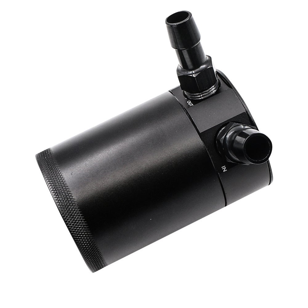 Uniwersalny aluminiowy samochodowy filtr powietrza Oil Catch Can podwójnym kanałem zbiornik olej samochodowy filtrem powietrza separator silnikowego