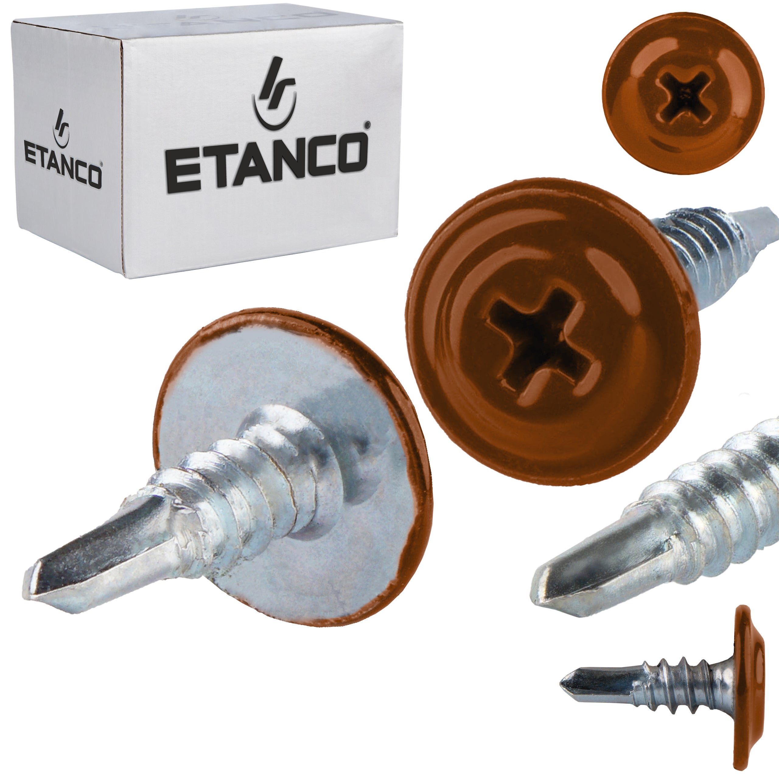 Łącznik montażowy Etanco GM-B 4,2x13 mm RAL 8004 250szt