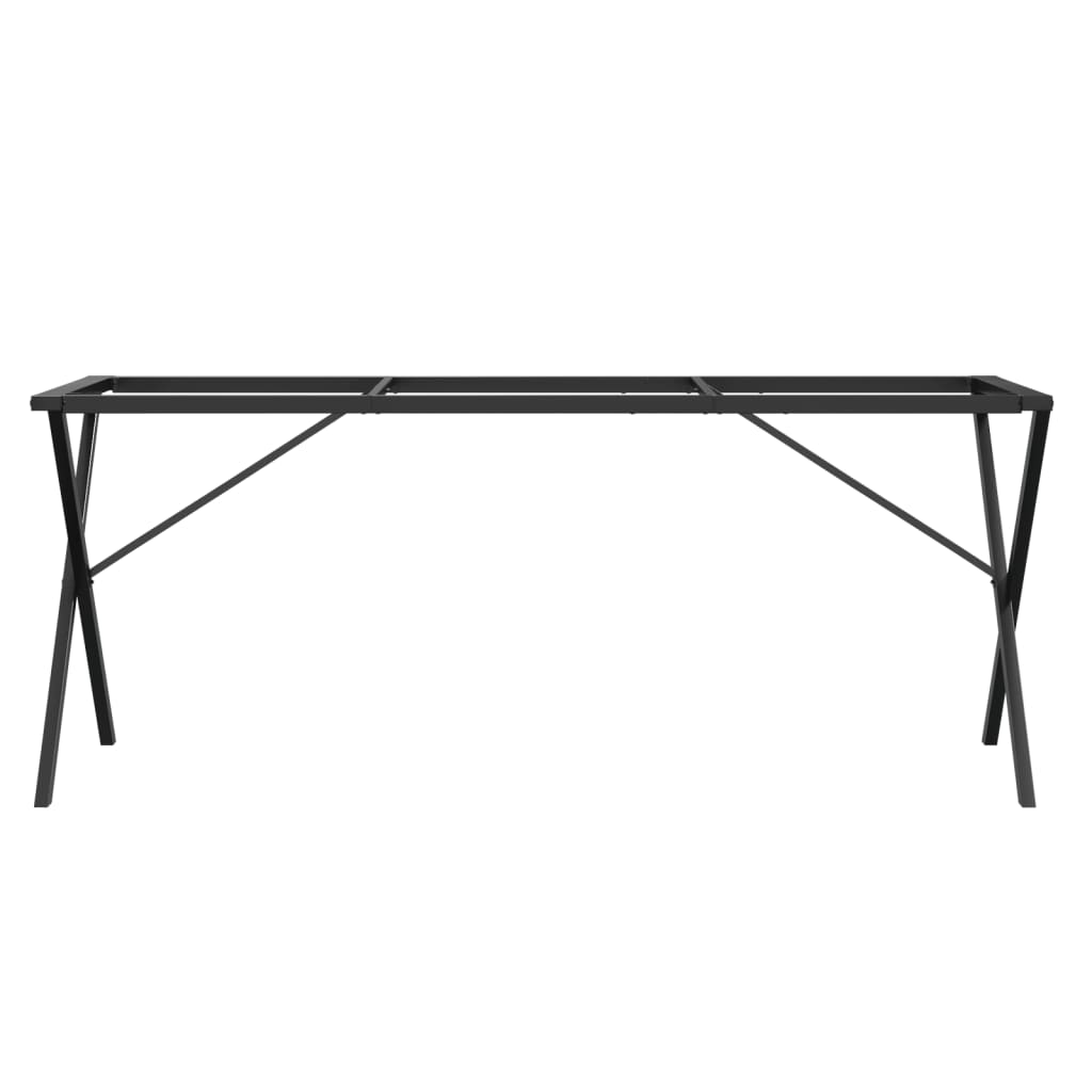 Pernas para mesa de jantar X estrutura em aço 160x80x73 cm - COMFORTXL - 4