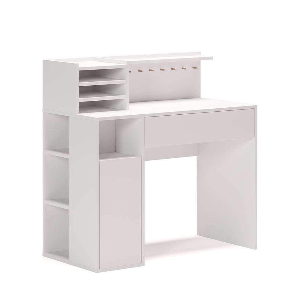 Vicco Bureau Leo, Wit, 110 x 40 cm