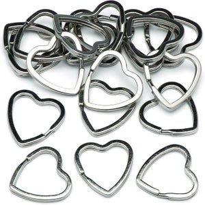 80 Pz / 20 Set Di Portachiavi A Forma Di Cuore E Stella, Moschettoni Girevoli E Anelli Di Congiunzione Per Creare Gioielli E Accessori