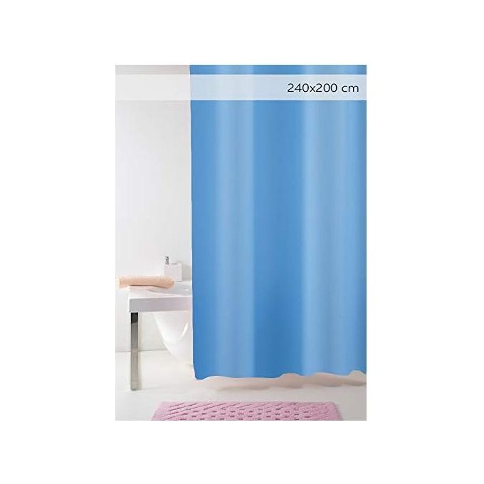 Mampara de ducha color liso 240x200 cm - Color azul cielo | Leroy Merlin