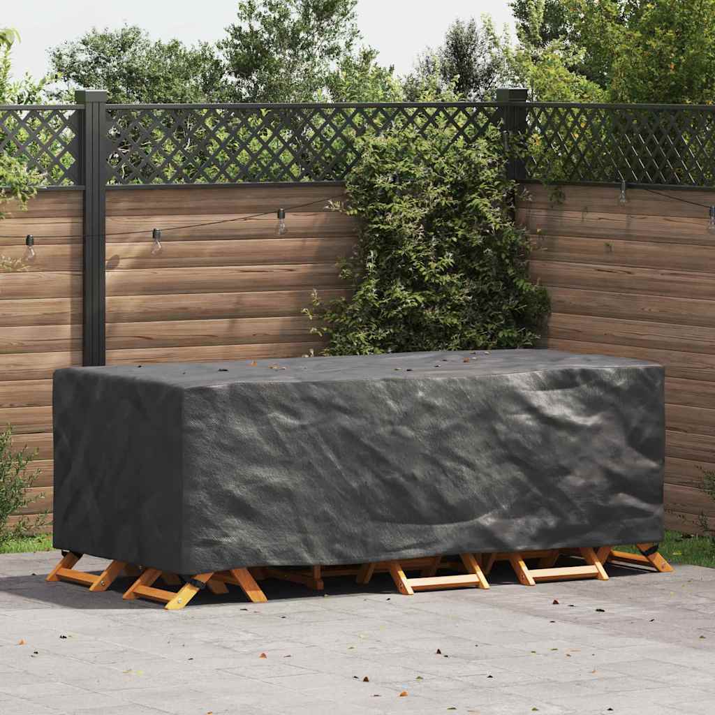 Pokrowiec na meble ogrodowe Czarny 229 x 113 x 73 cm 600D