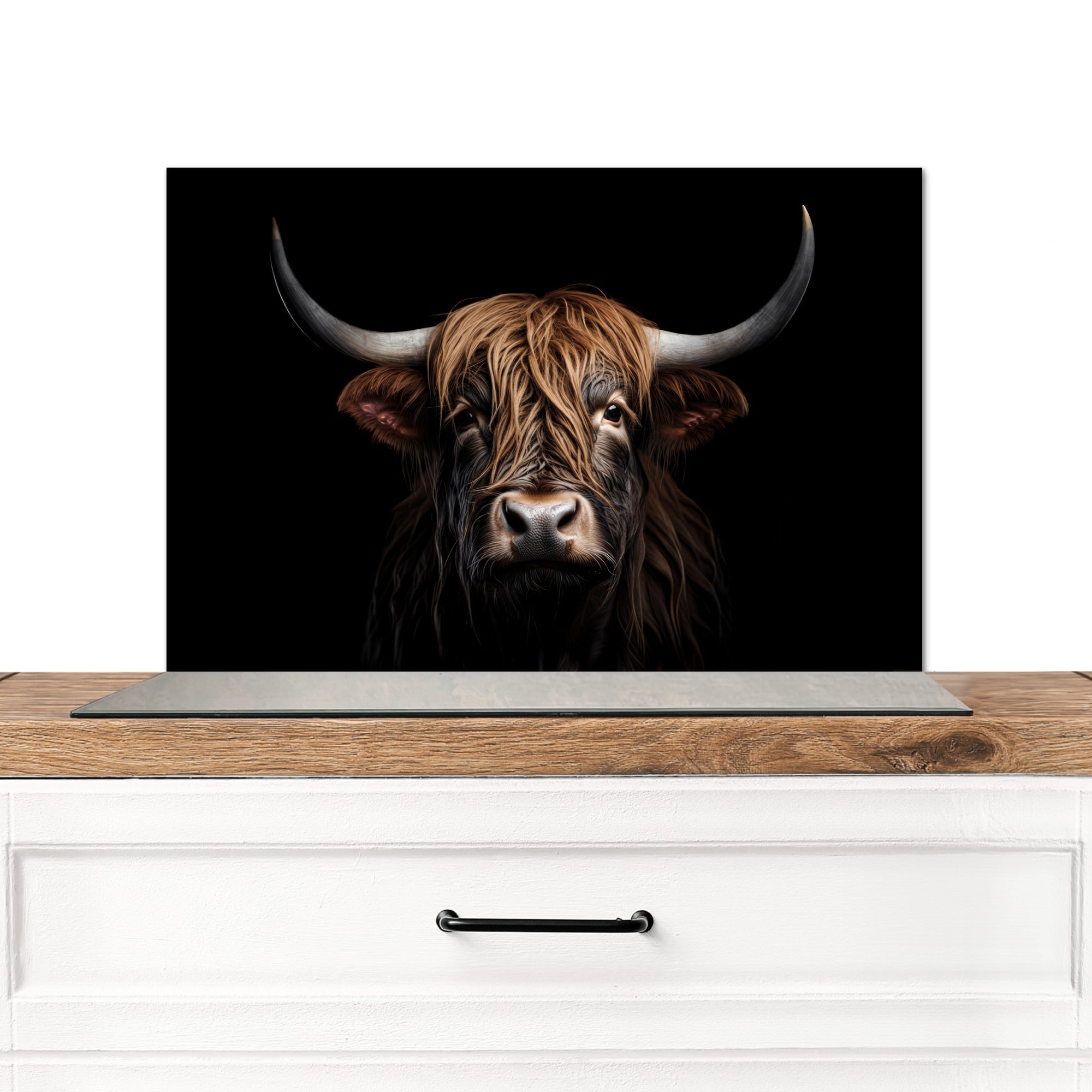 MuchoWow Credence Highlander écossais - Noir - Vache MuchoWow Credence Highlander écossais - Noir - Vache
