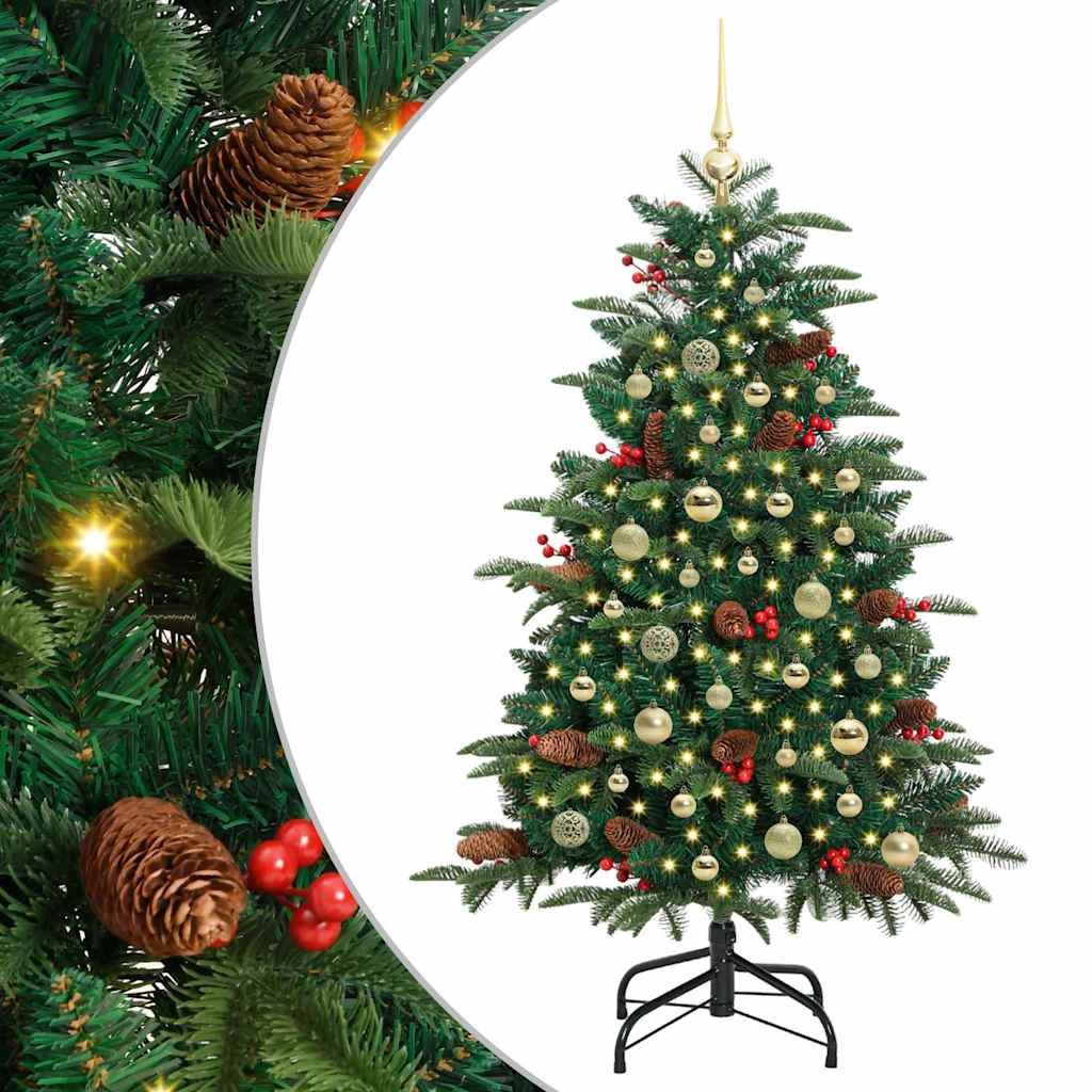 Sztuczna choinka Zielony 150 cm PVC, Metal i Plastik
