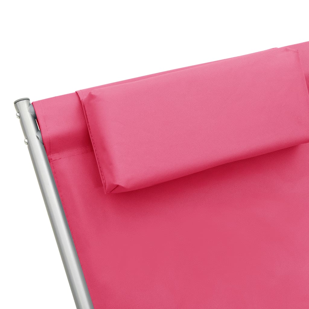Chaises à bascule 2 unités en acier rose – ComfortXL - 6