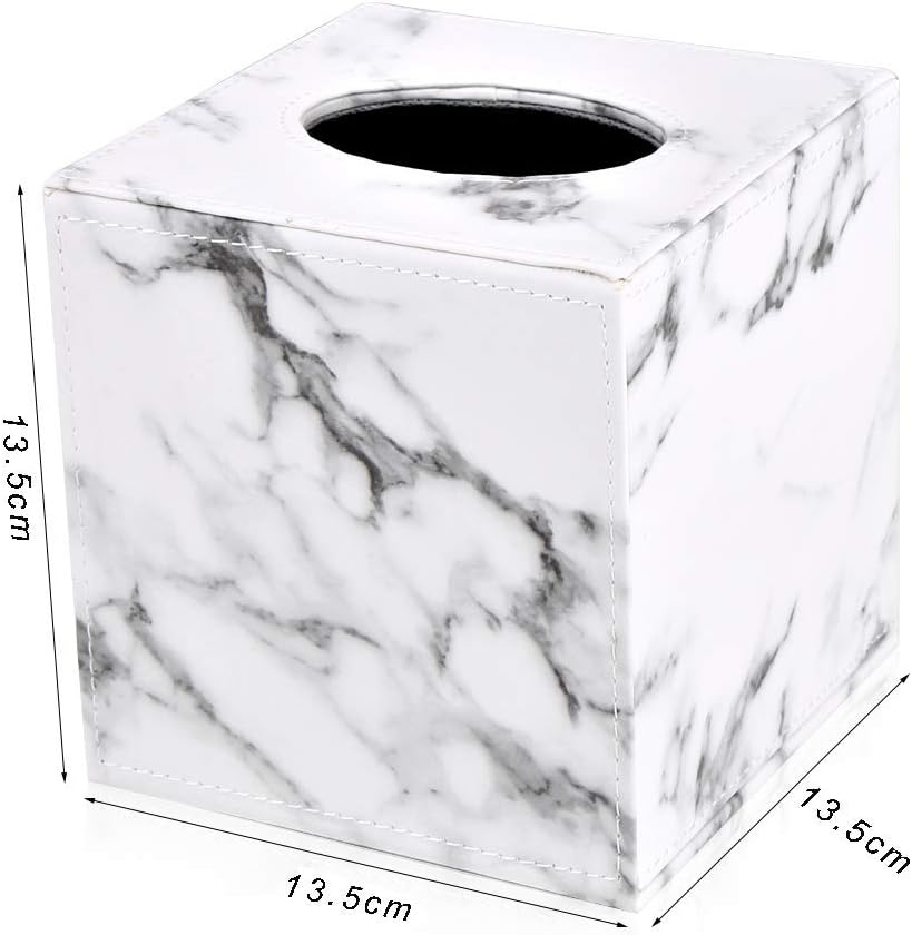Kwadratowe pudełko na chusteczki (marmurowe) - 5