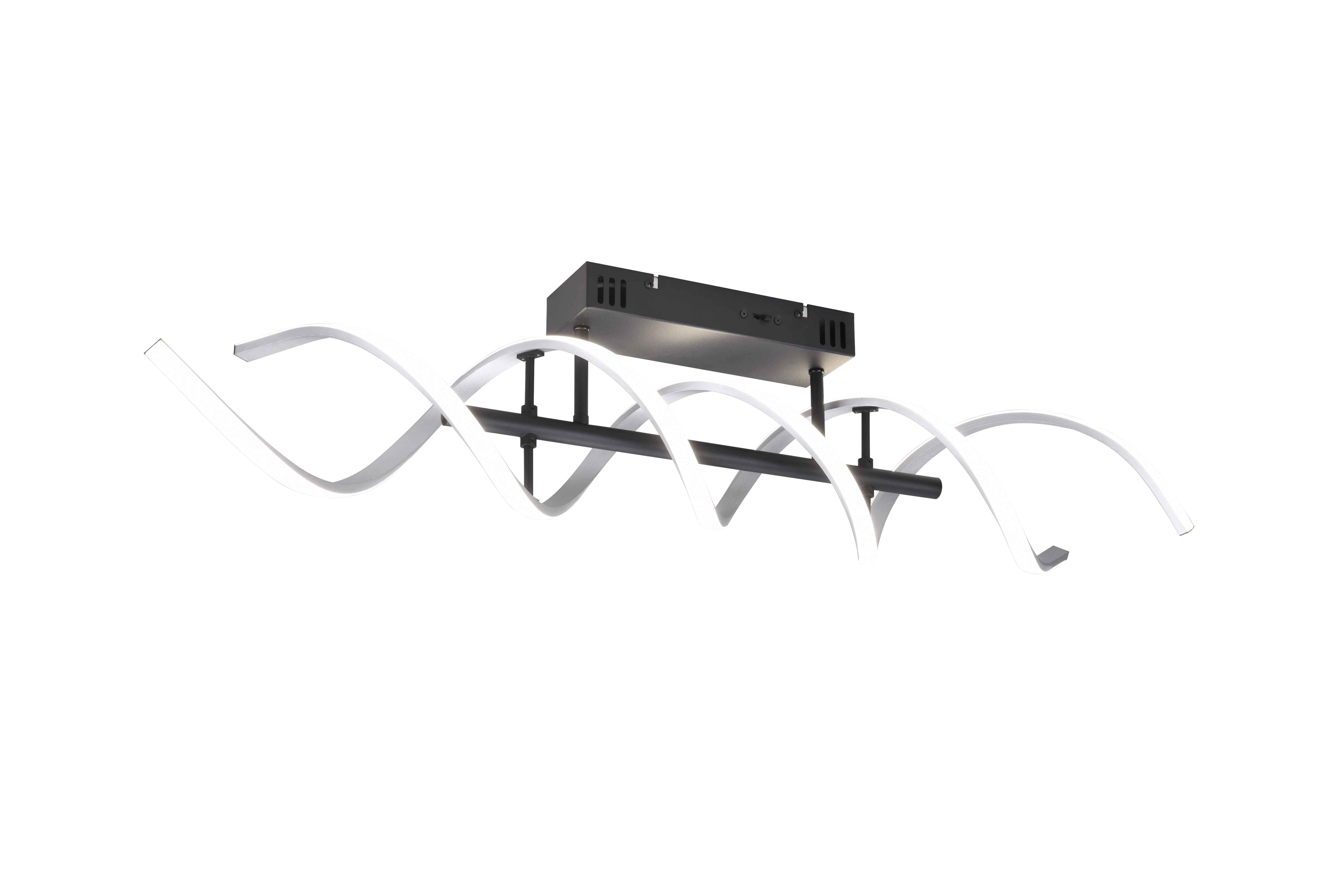 Lampa sufitowa LED SEQUENCE 41W Odcienie bieli 5000lm aluminium srebrno-czarna wym:20,5x90x14,5cm IP20 Trio