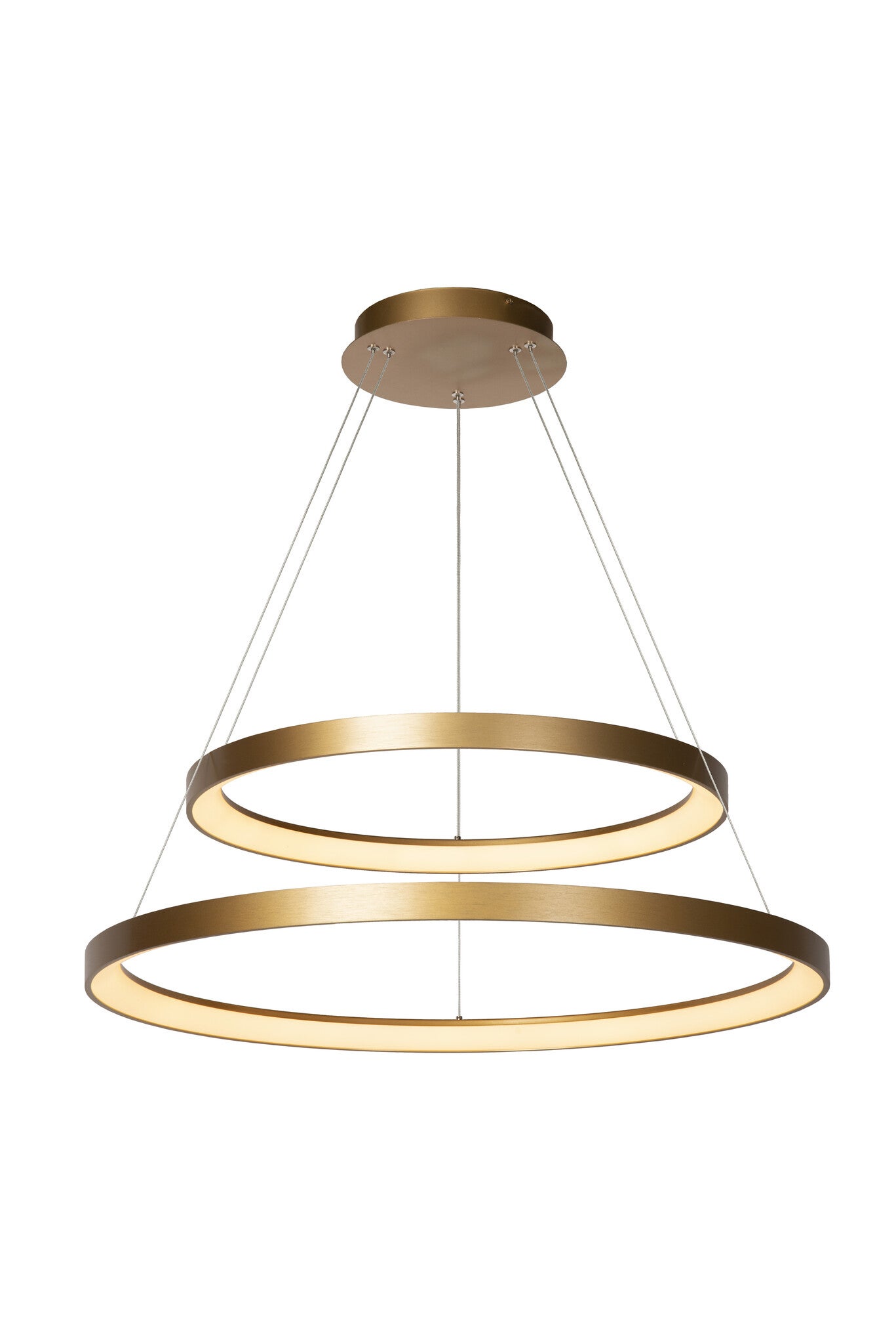 Lampa wisząca VIDAL LED 92W Ciepła biel 4160lm złoto-odcienie złota wym:200x78x78cm Lucide