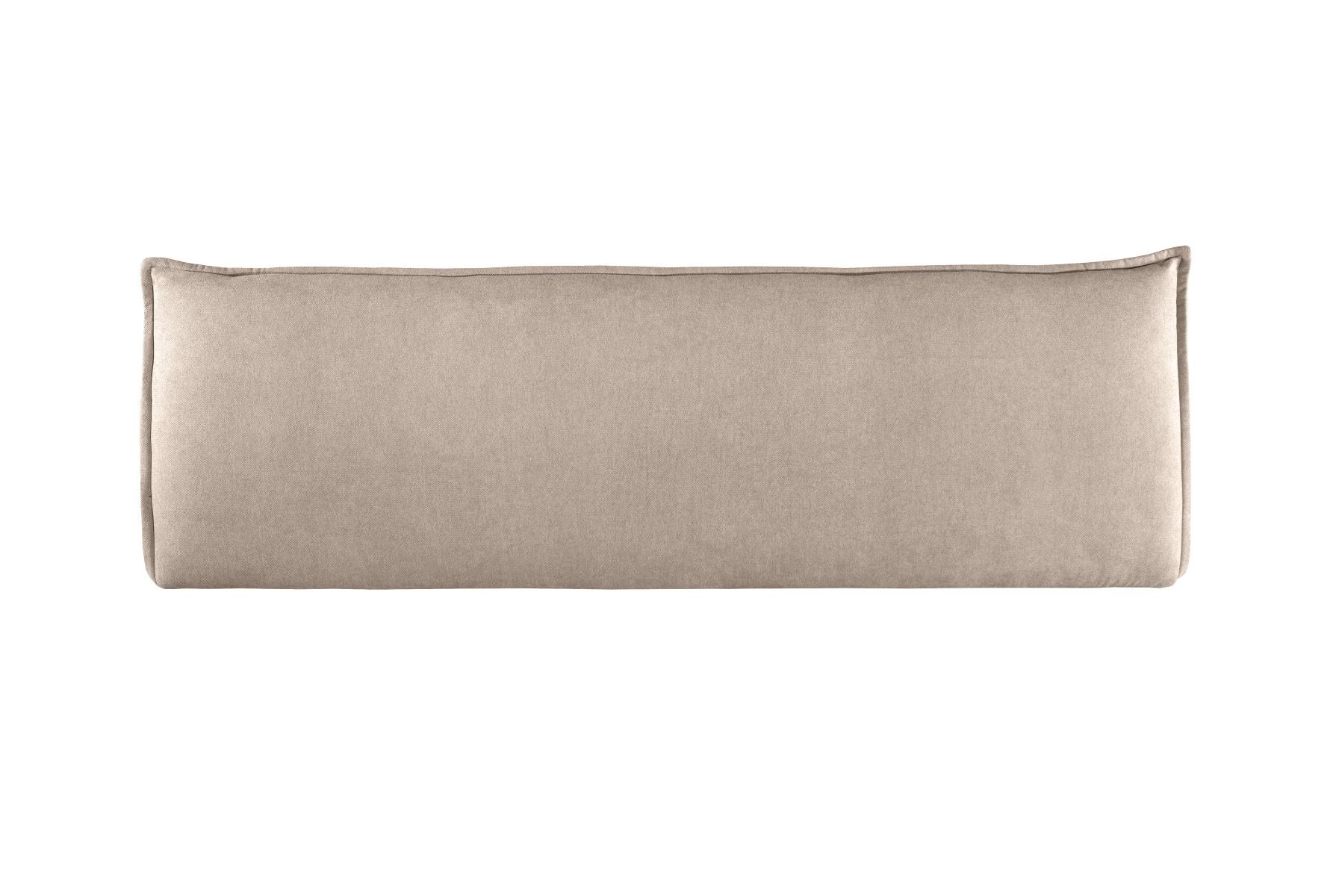 Tête de lit 160 - AGORA Tapissée Microfibre 160x50x7 - Beige | Leroy Merlin