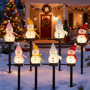 6 Luci Solari Da Esterno A Doppio Uso – Lanterne LED Bianco Caldo Con Lampadina Edison, Pali Inclusi Per Vialetti E Ganci Per Appenderle - 3