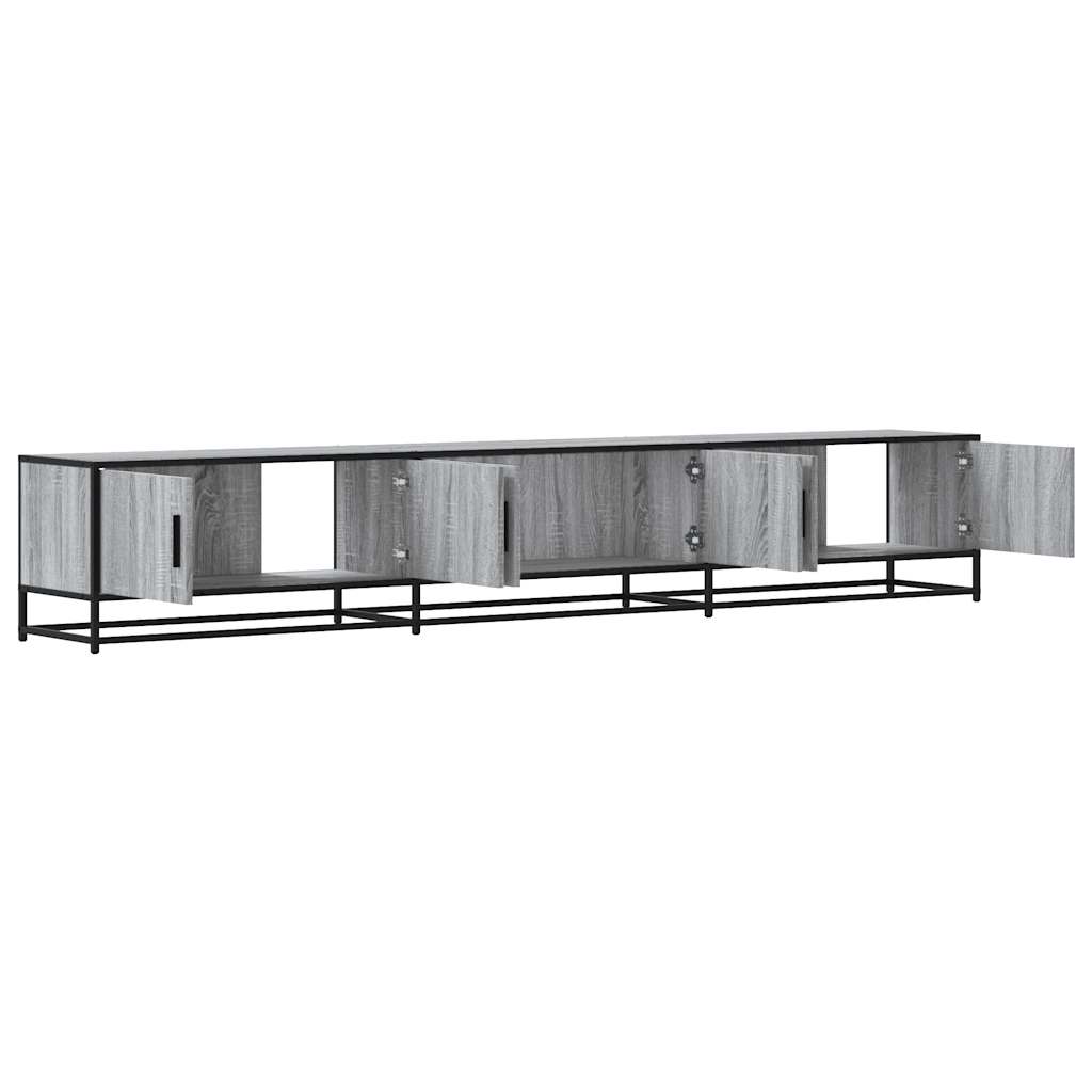 vidaXL Meuble TV sonoma gris 240x35x41 cm bois d'ingénierie - 7