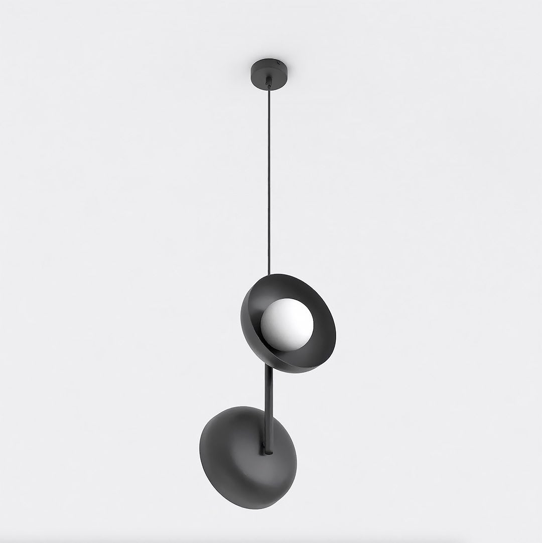 Lampa wisząca VANILA czarno-biała 2xG9x15W metal wym:120x23x20cm IP20 Emibig