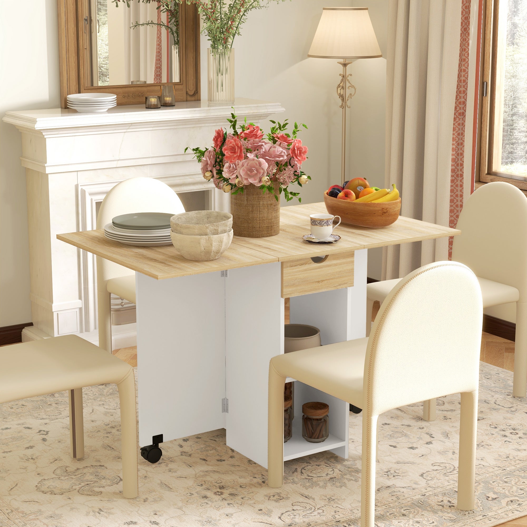Table pliante extensible chêne chêne | Leroy Merlin