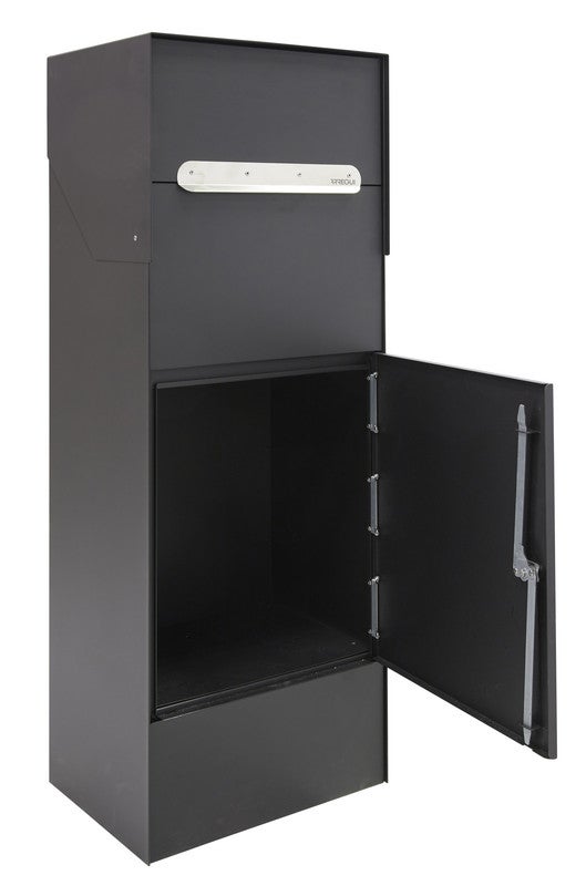 Cestino rotondo in acciaio nero opaco da 240 L | Leroy Merlin