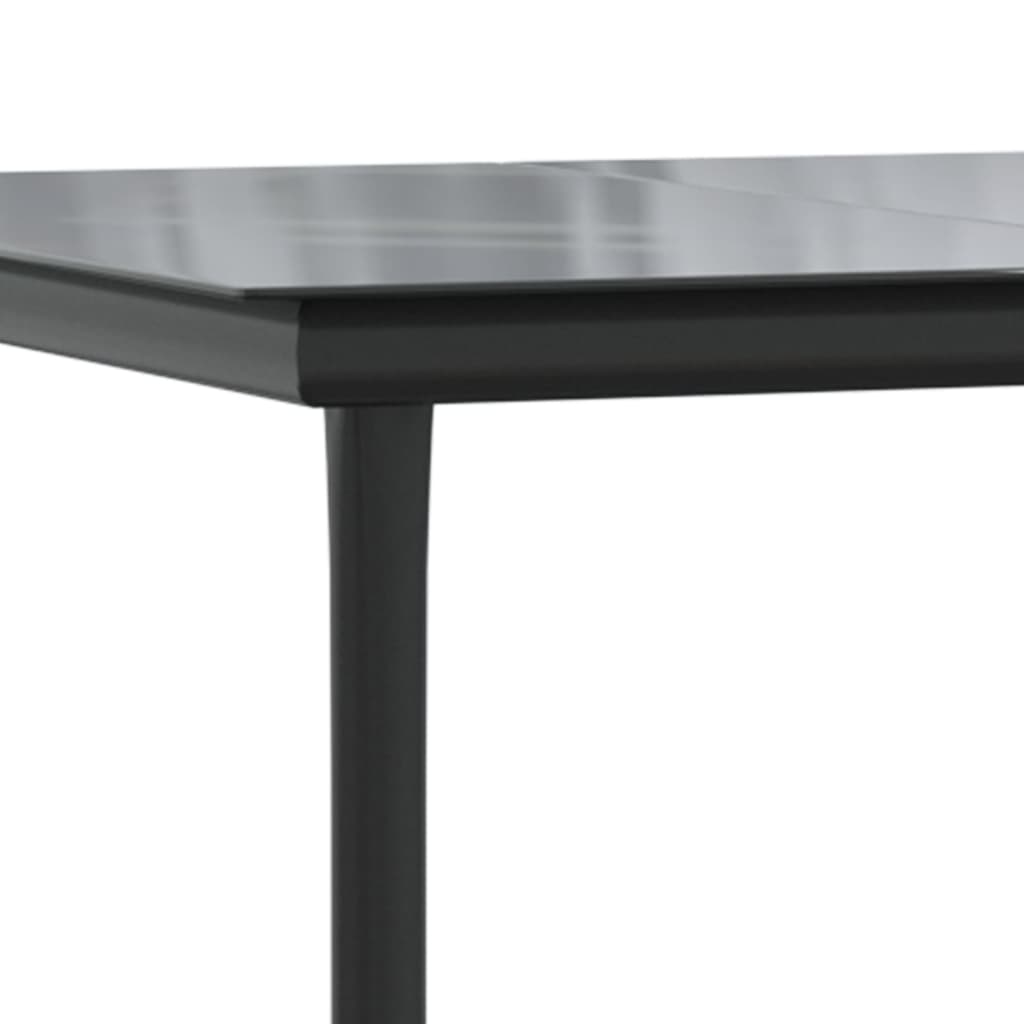 Maison Exclusive - Set da Pranzo da Giardino 5 pz con Cuscini Grigio e Nero - 9