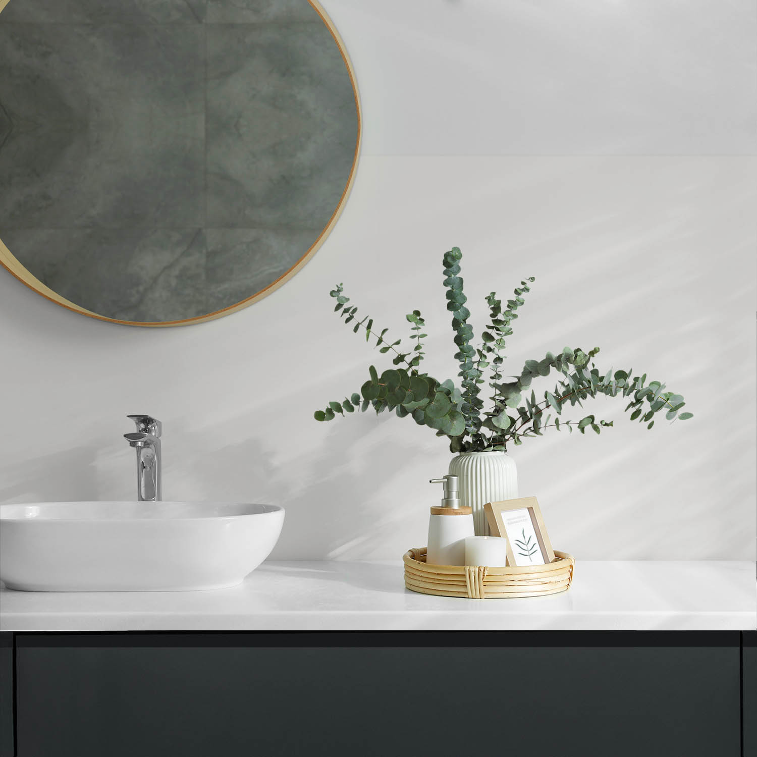 Panneaux muraux décoratifs, panneaux en PVC | 6x60x30 cm |Couleur Gris - 4