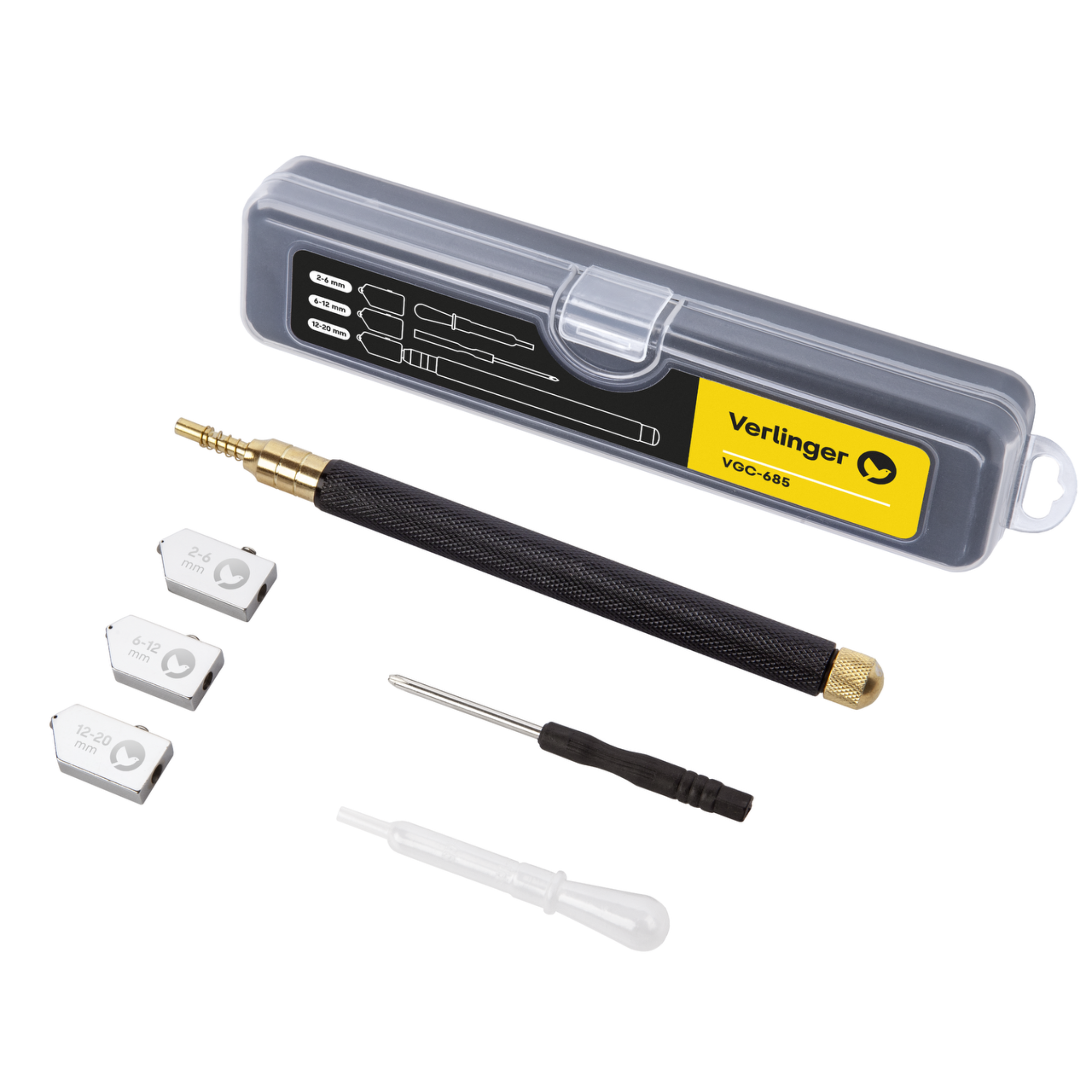 ZESTAW Verlinger Nóż olejowy do cięcia szkła VER-2101 1 szt. + Marker budowlany VPM-692 4 szt. - 3