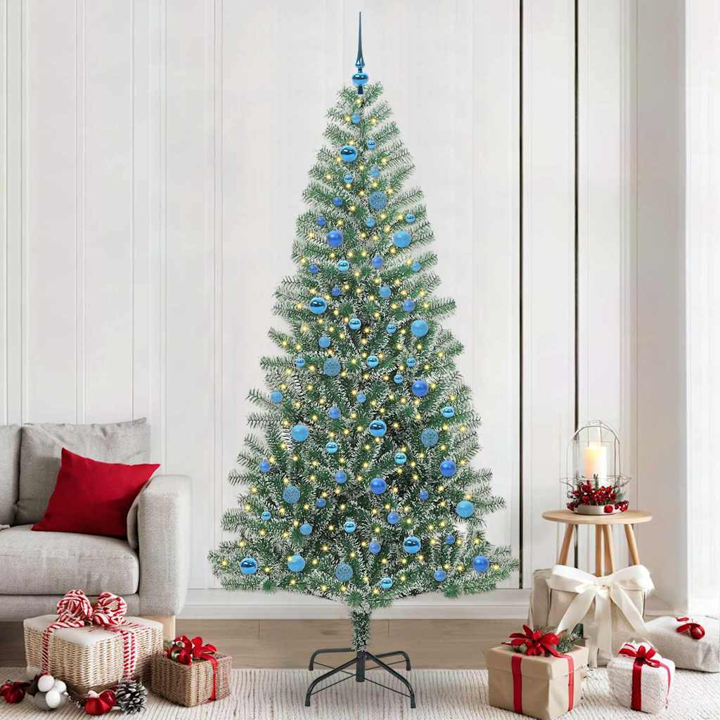 Albero Di Natale Artificiale Con LED 90 Cm: 78 Luci, 8 Modalità, Base A X, Decorazione Per Casa E Ufficio