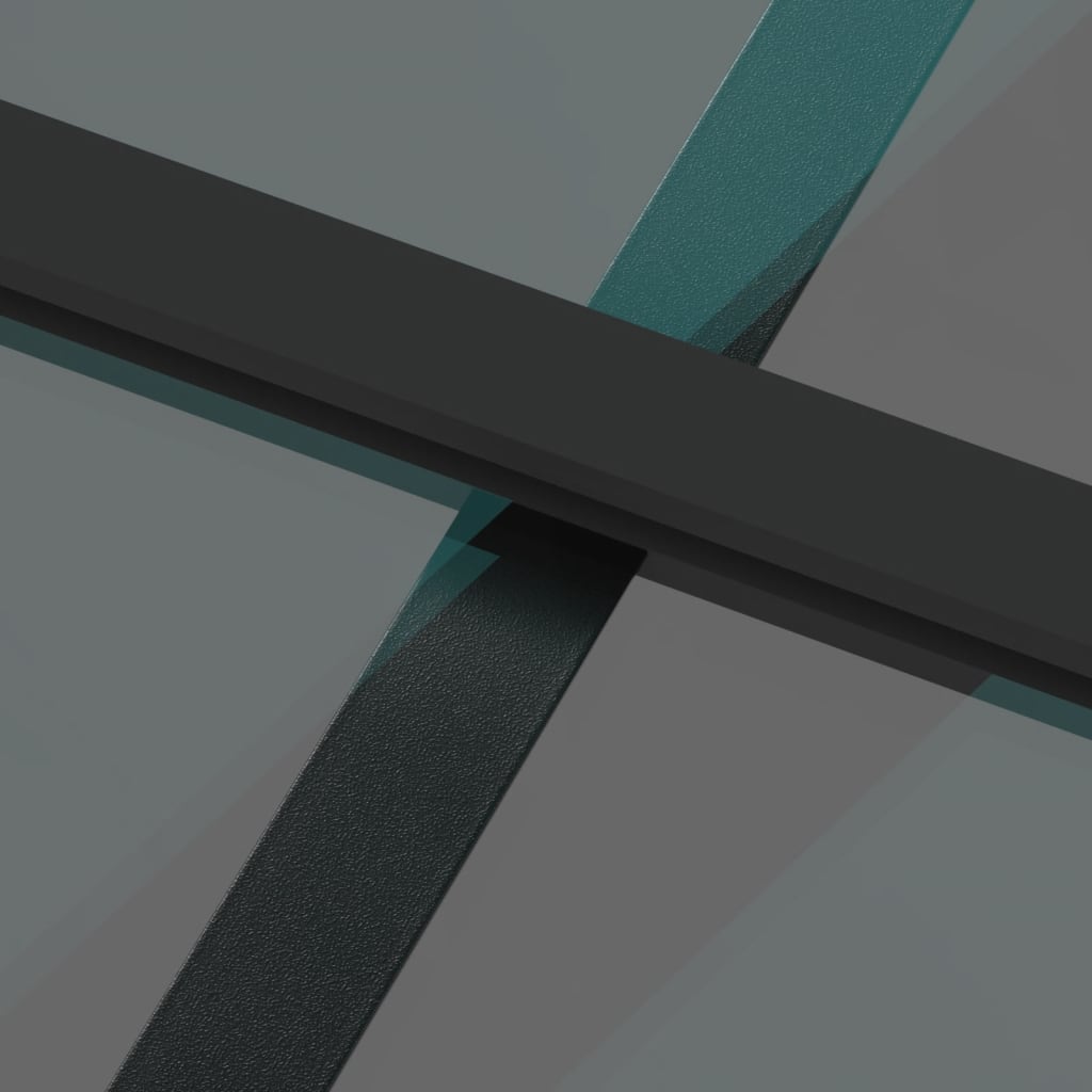 Puerta corredera | Puerta de la cocina vidrio templado y aluminio negra 90x205 cm CFW31215 - 6