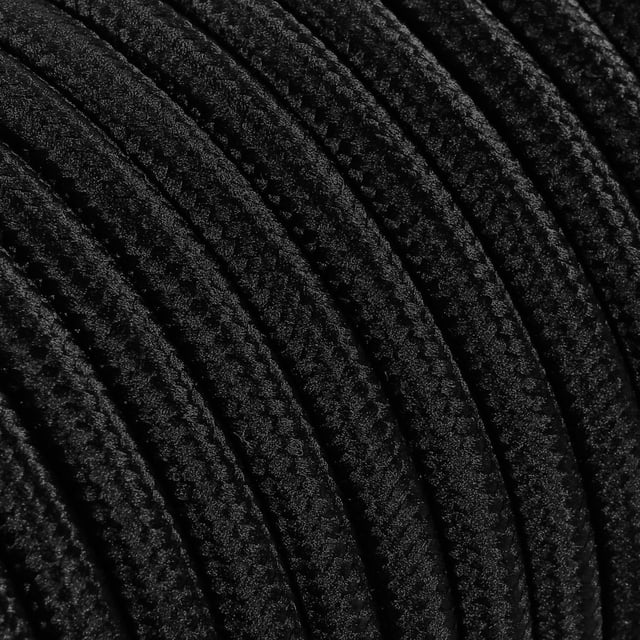 DRESS - Cavo Elettrico Tondo Rivestito In Tessuto 3X0,75 8 mt TO62 NERO