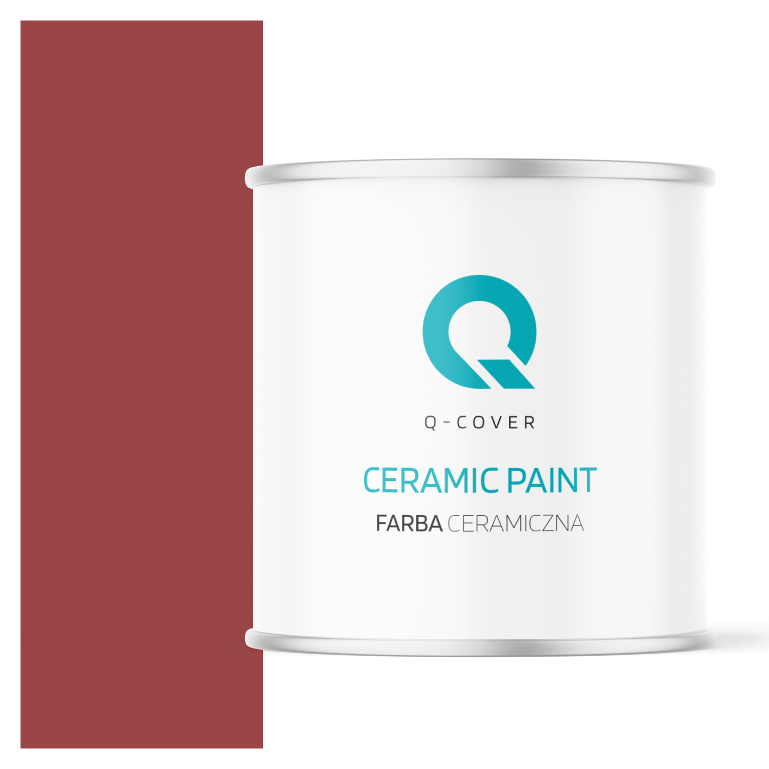 Farba Ceramiczna Do Ścian i Sufitów Q-Cover Czerwony ciemny H3412 Głęboki Mat 2L