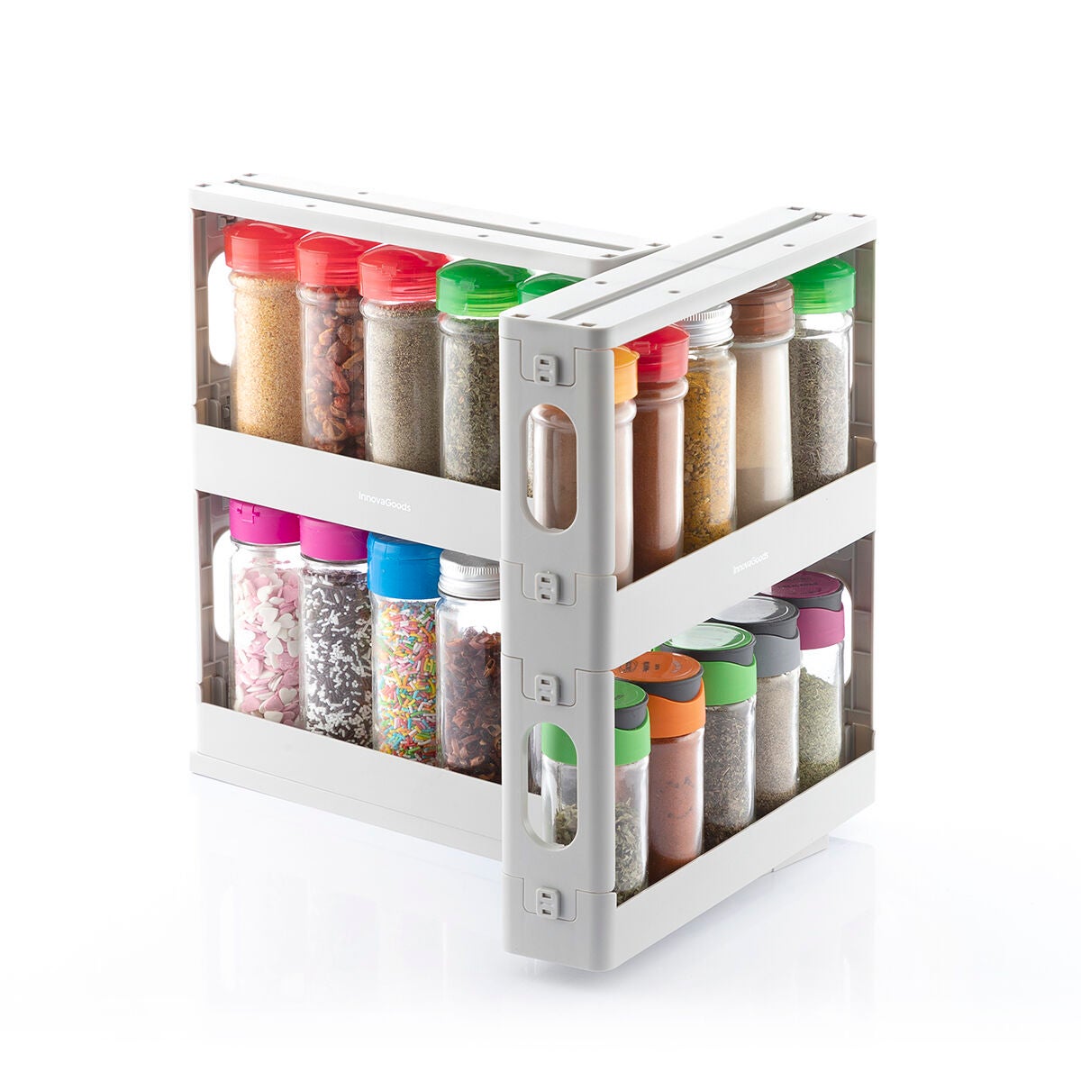 Innovagoods Organizador De Especias Deslizante Y Pivotante Rispick Gris , Leroy Merlin