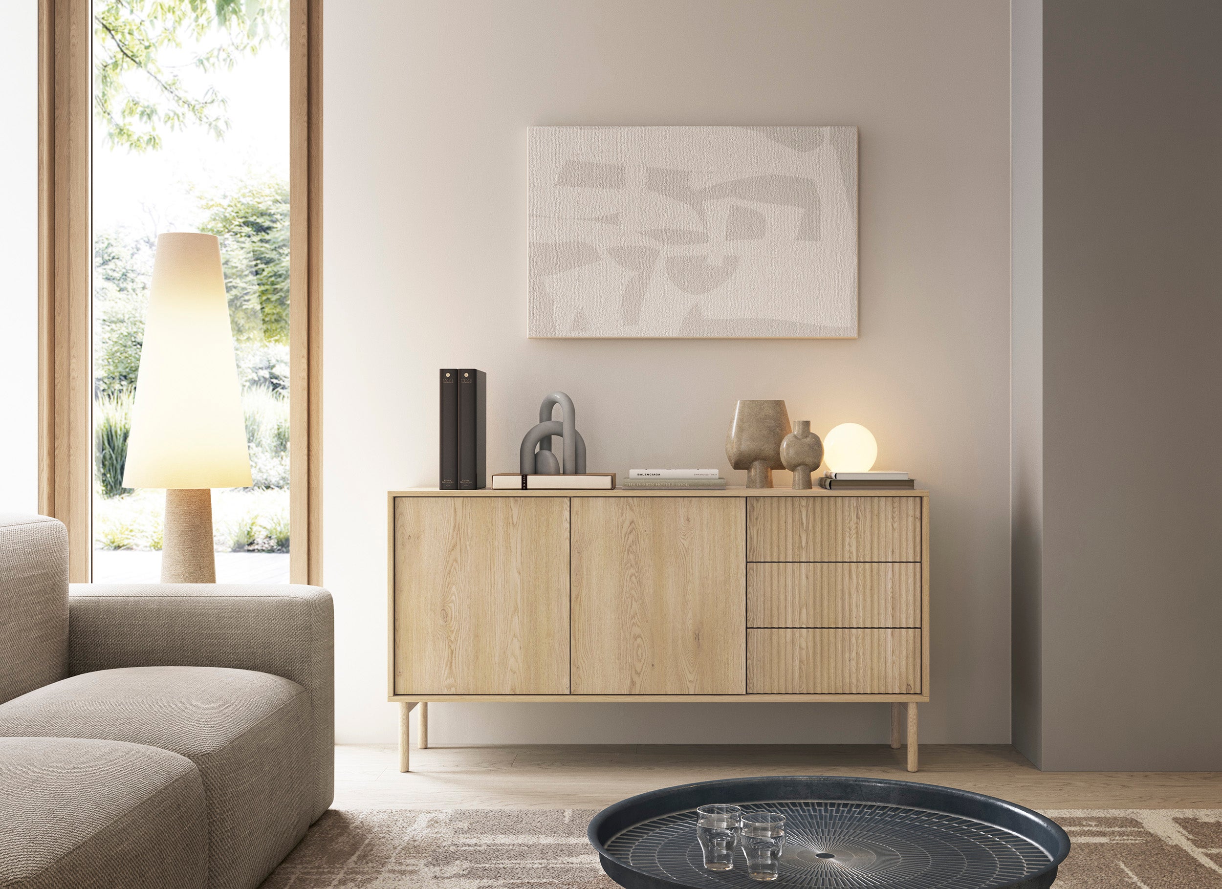 Komoda, dąb Cremona, 153,5 x 79,8 x 39,5 cm - 4