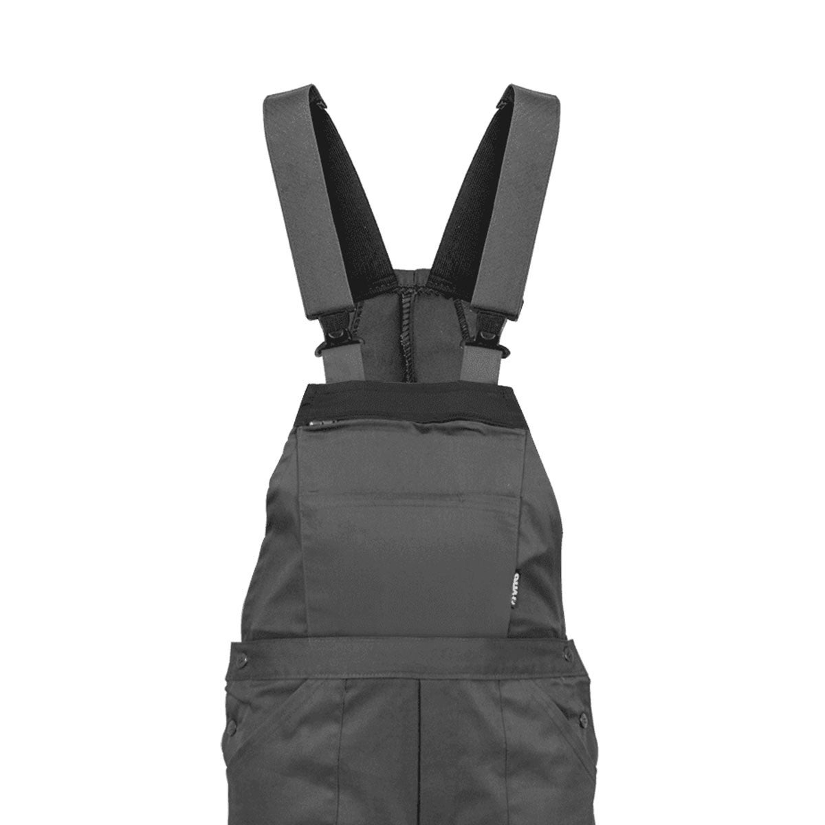 Salopette de travail Gris Noir Taille 42 Polyester / Coton 7 poches Sangles épaules reglables VITO - 2