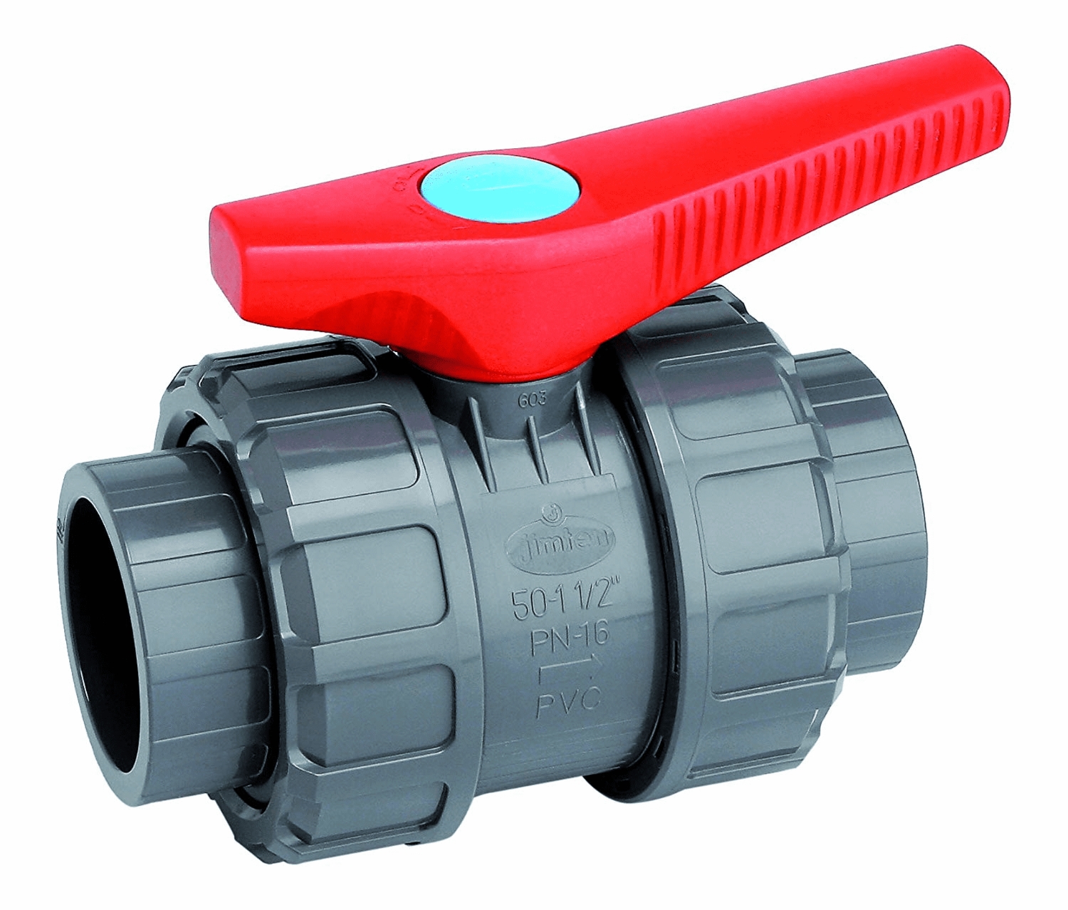 Válvula de esfera PVC desmontável 63 para colar - JIMTEN - 2