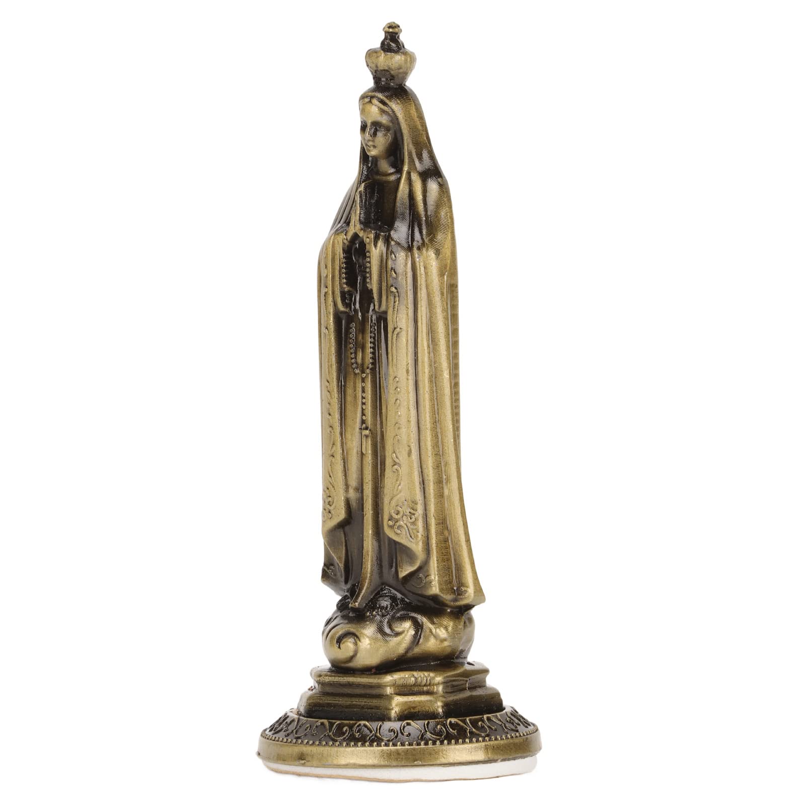 Estatua de la virgen maría, mini estatua de la virgen tallada a mano, figuras de la virgen maría de resina de regalo católico, regalos religiosos para