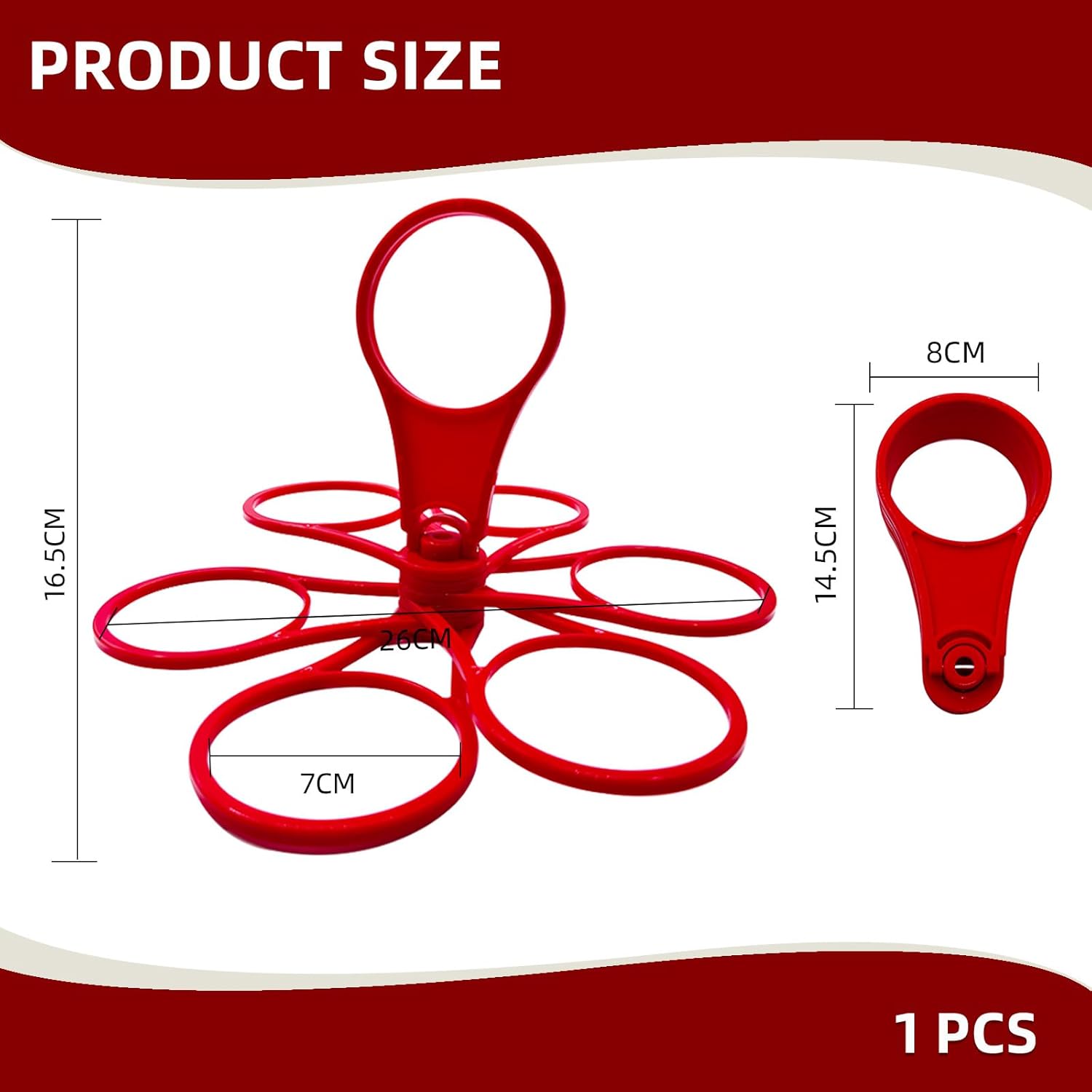 2 Porte-Gobelets Pliables Rotatifs Avec Poignée - Transportent 6 Tasses, Supportent 3 Kg, Polypropylène Léger Et Portable Pour Bars, Fêtes Et Événements